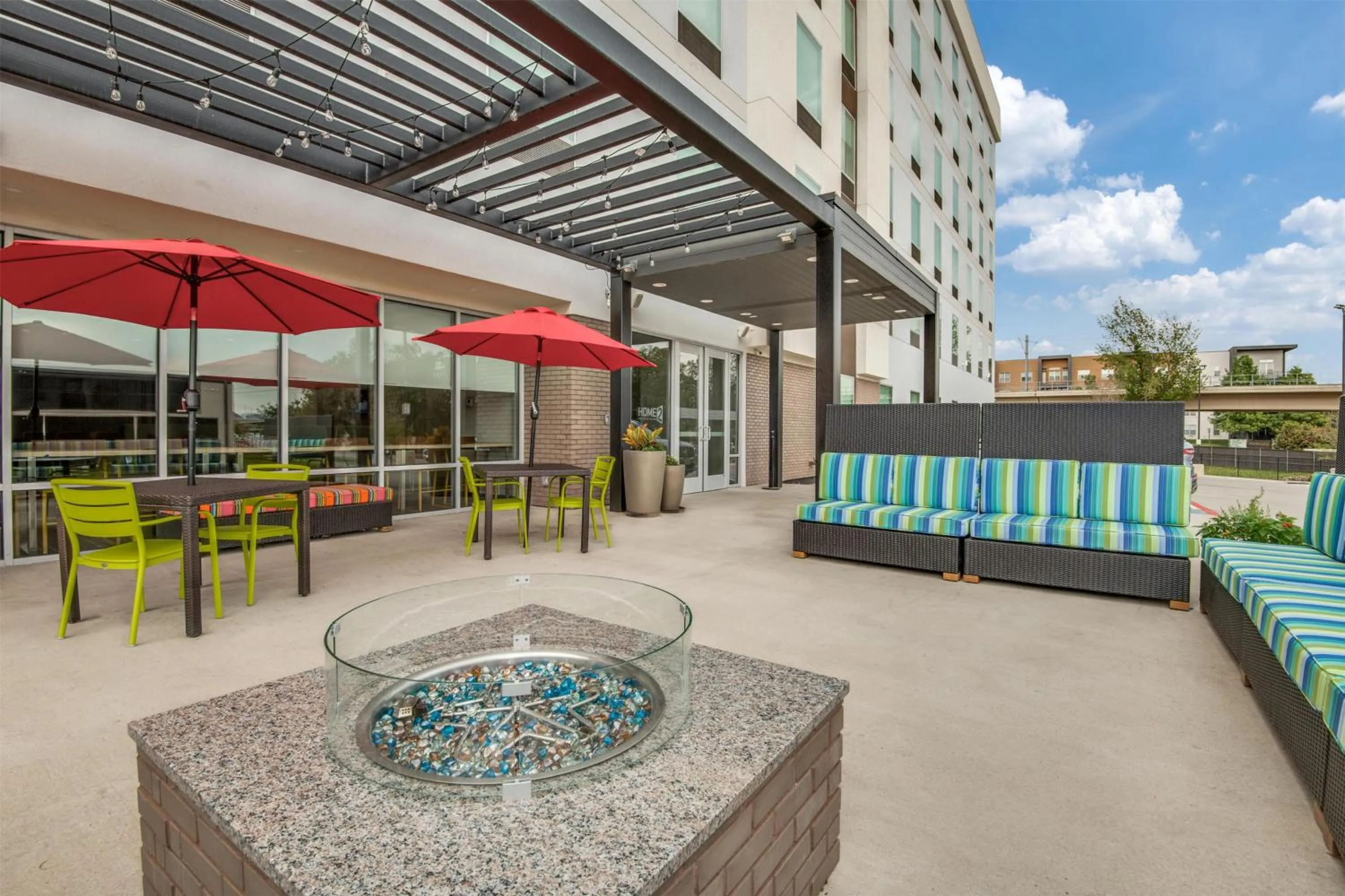 Patio in Home2 Suites By Hilton Dallas Medical District Lovefield, Tx