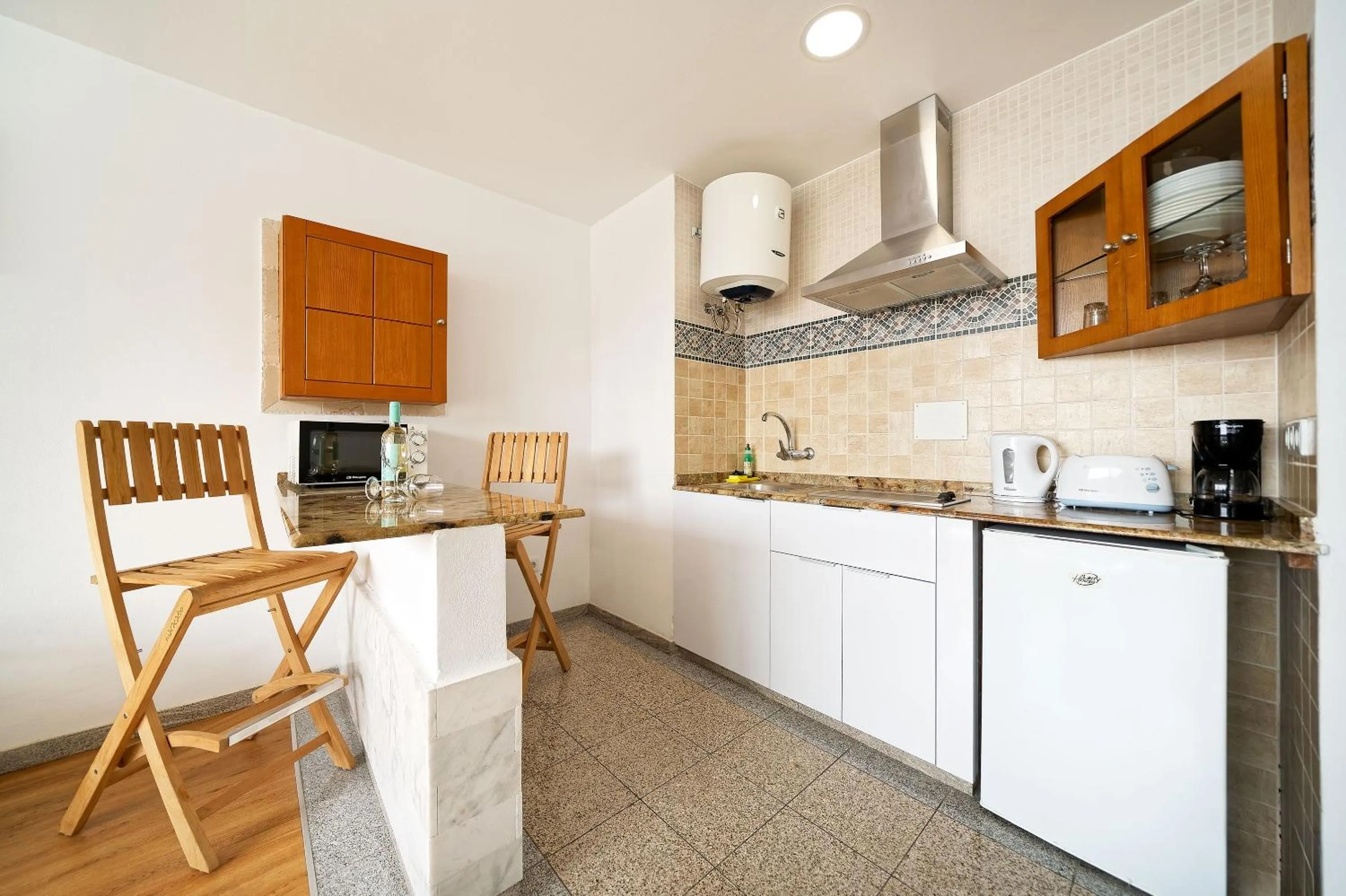 Kitchen or kitchenette in Aparthotel Maracaibo