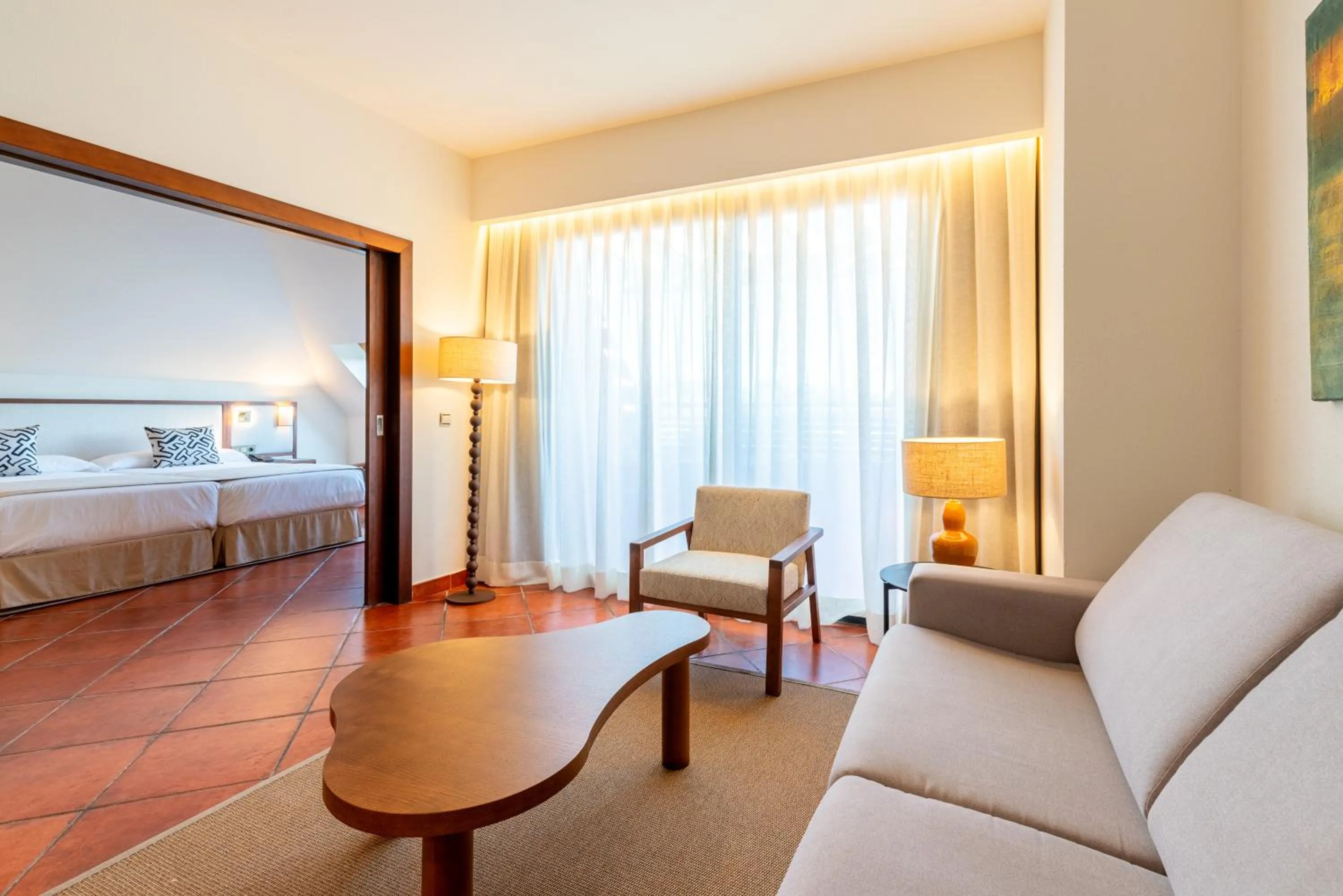 Living room, Bed in Puerto Antilla Grand Hotel