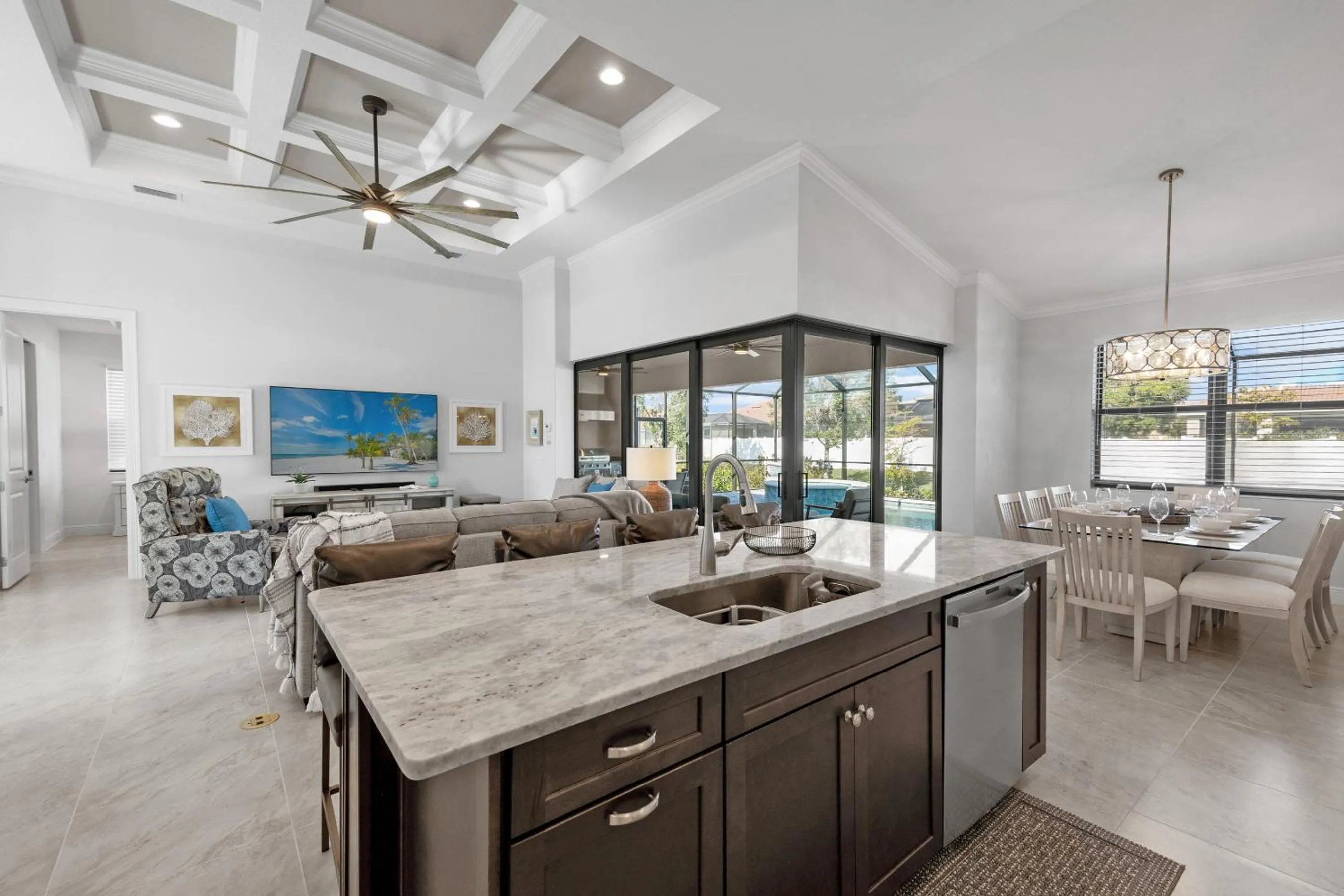 kitchen in Absolutely stunning home that truly embodies Florida living, Villa Blue Starfish