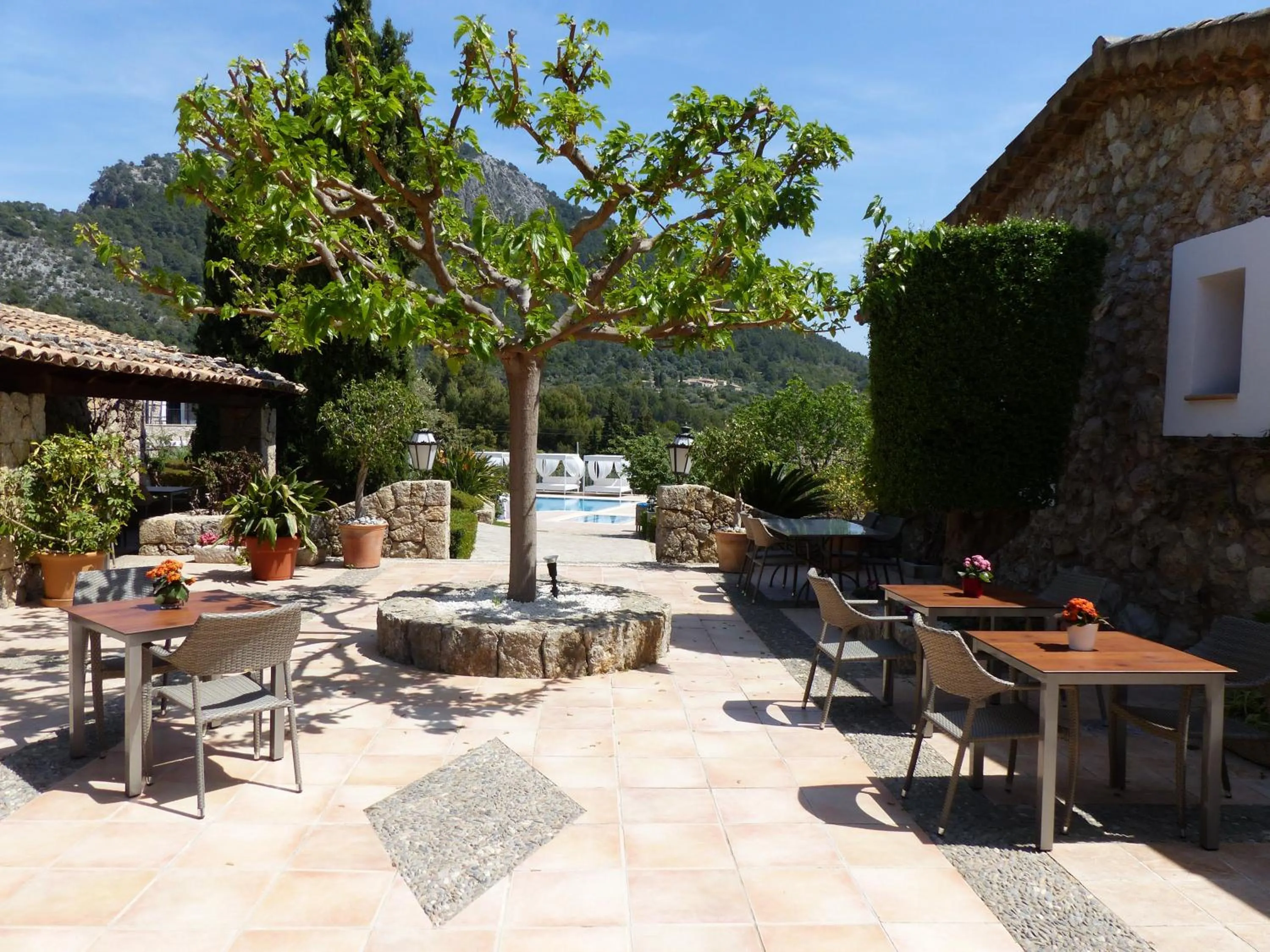 Patio in Finca Binibona Parc Natural