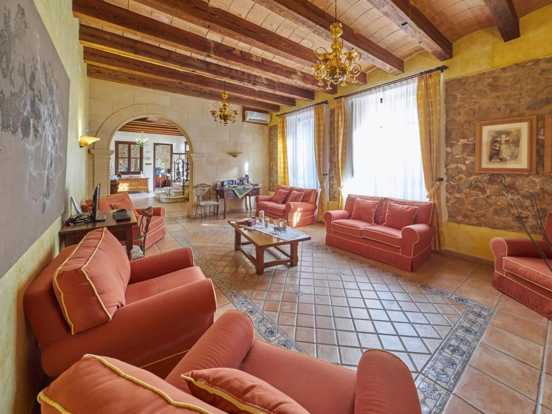 Living room in Finca Binibona Parc Natural