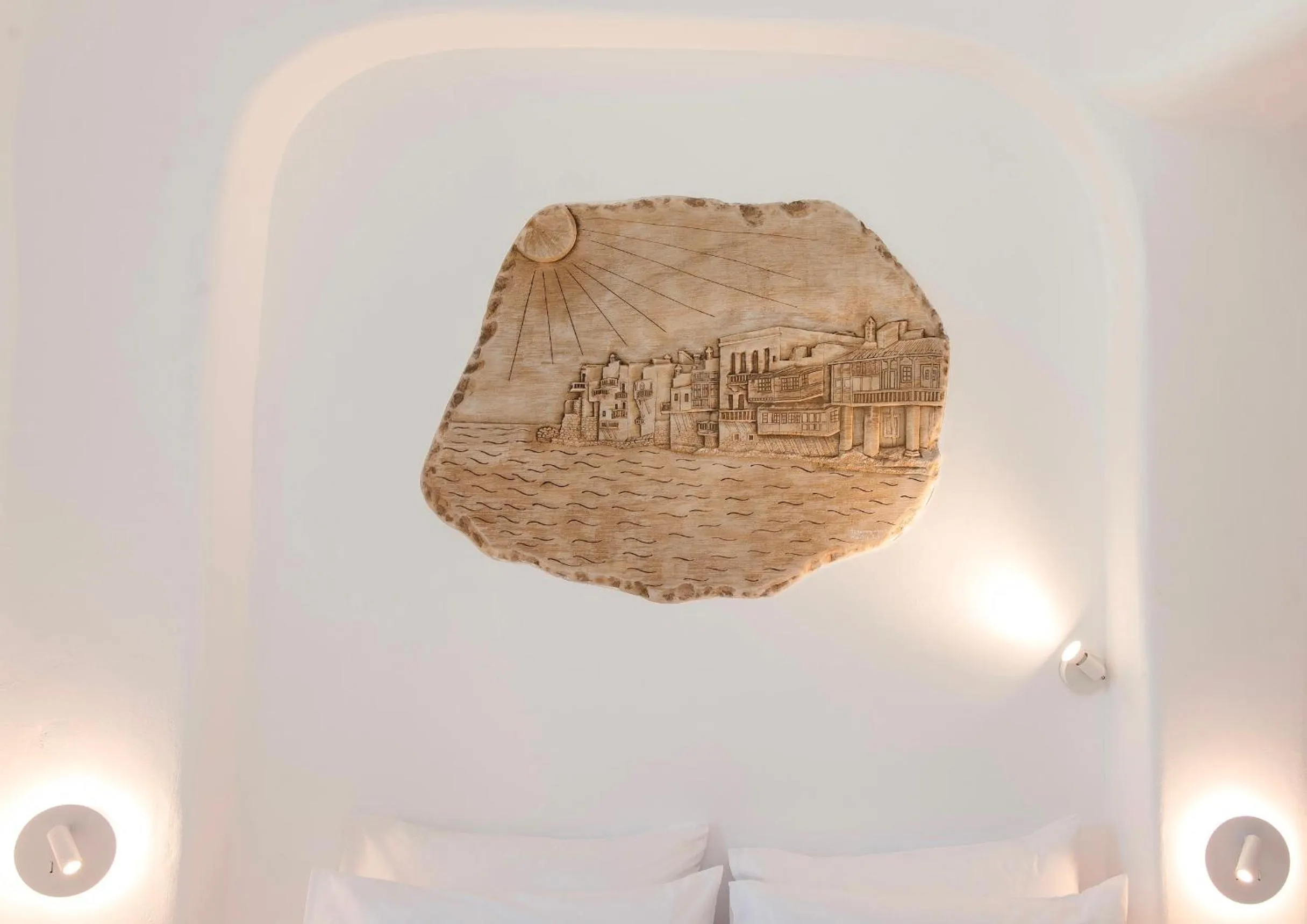 Bed in Villa Costa by Whitelist Mykonos