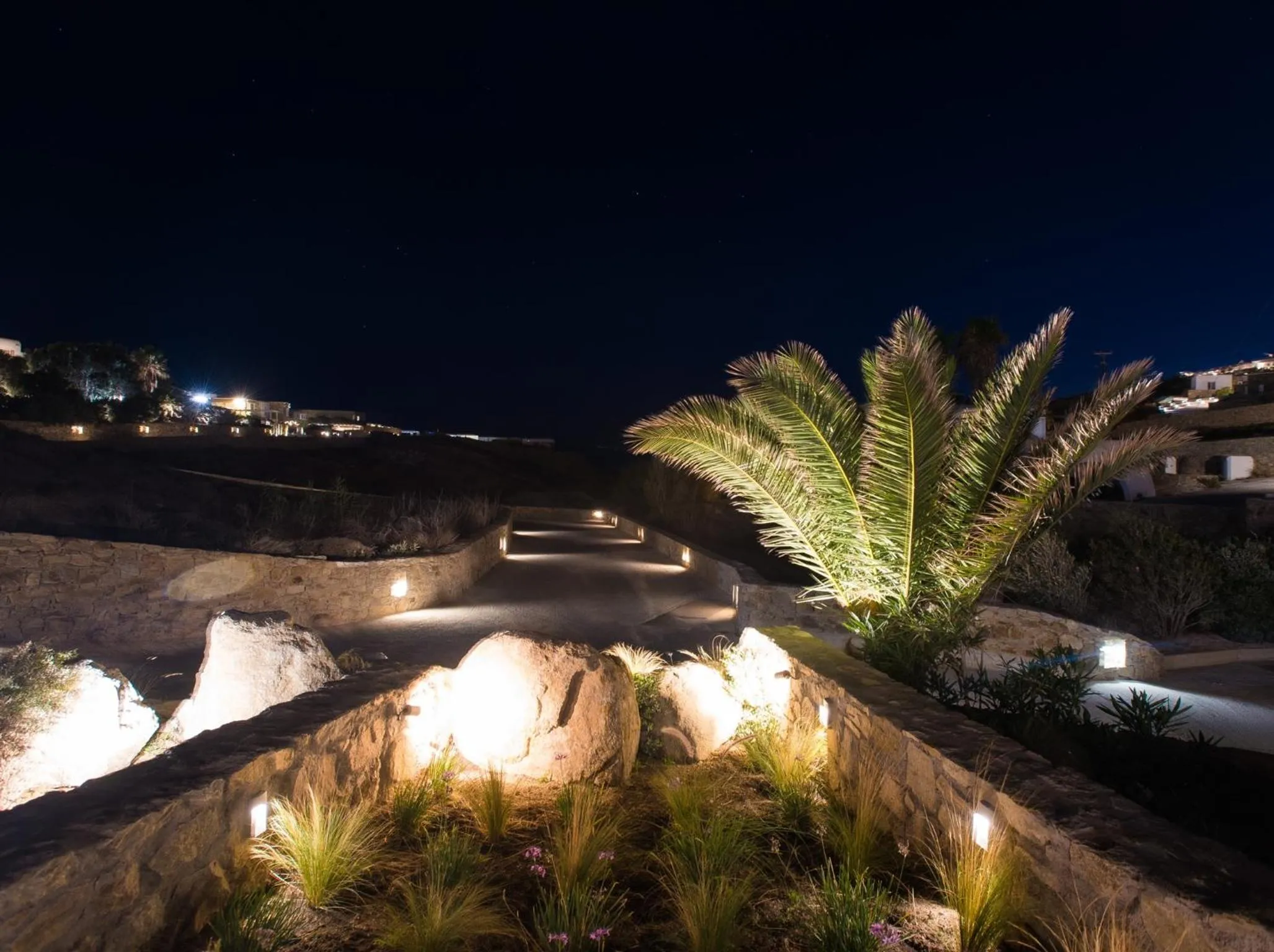 Garden in Villa Costa by Whitelist Mykonos