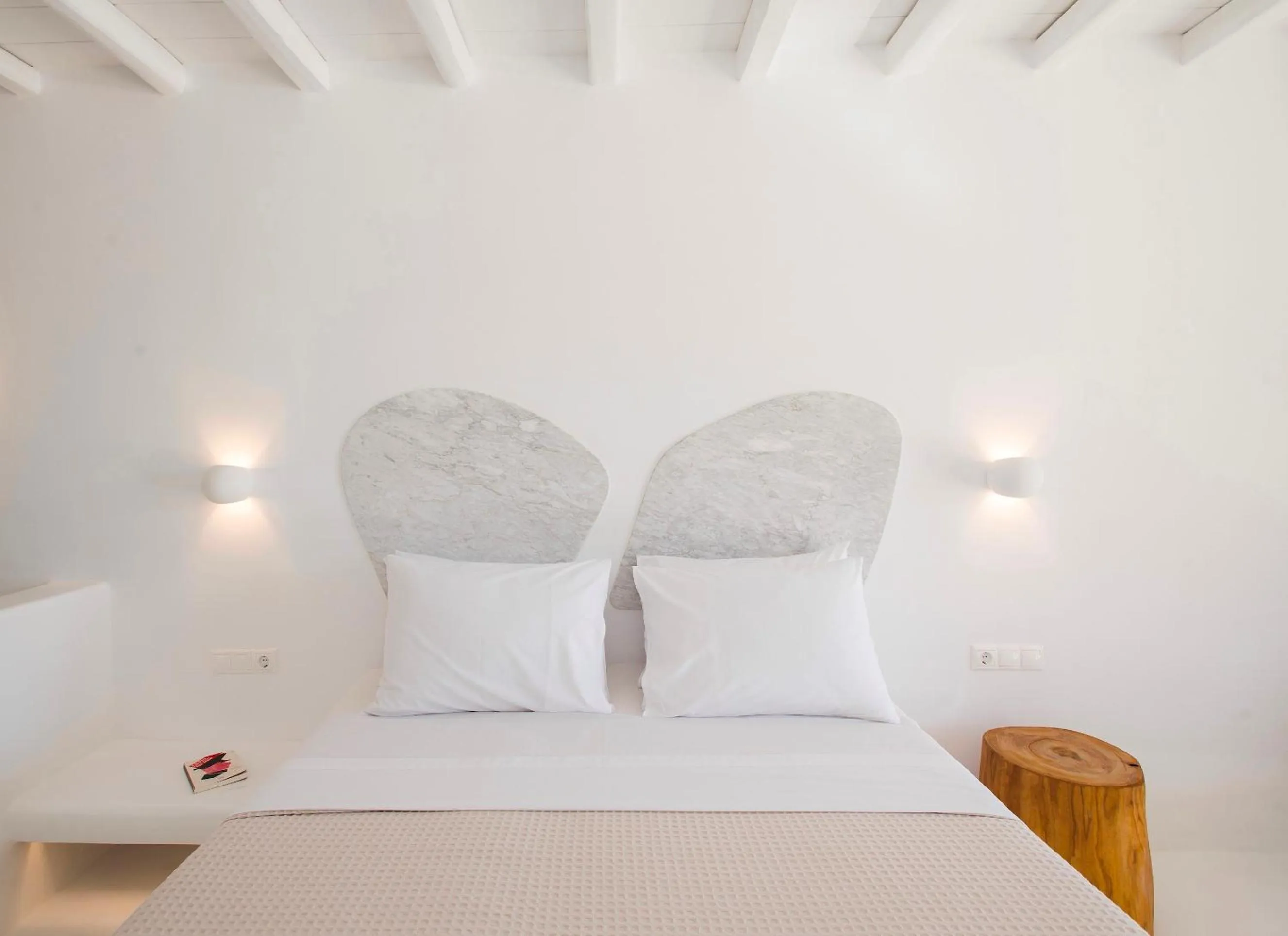 Bed in Villa Costa by Whitelist Mykonos