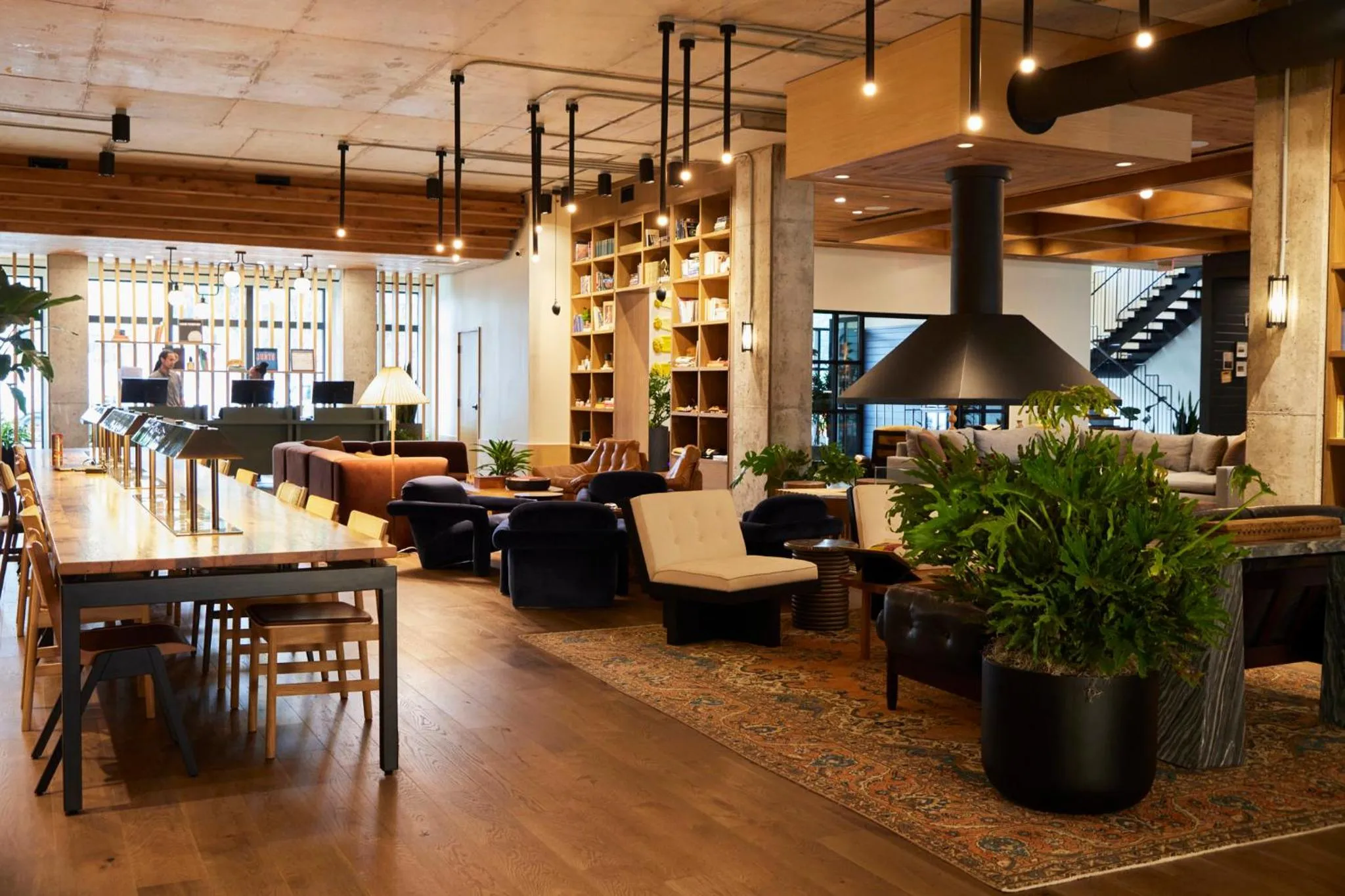 Lobby or reception in The Junto Hotel