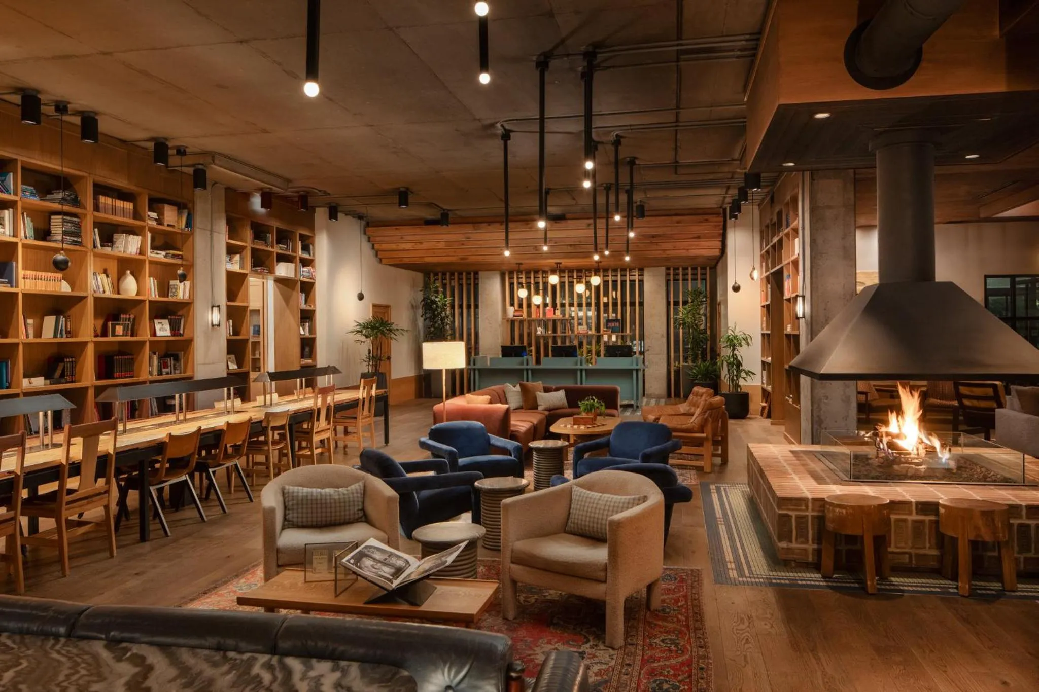 Library in The Junto Hotel