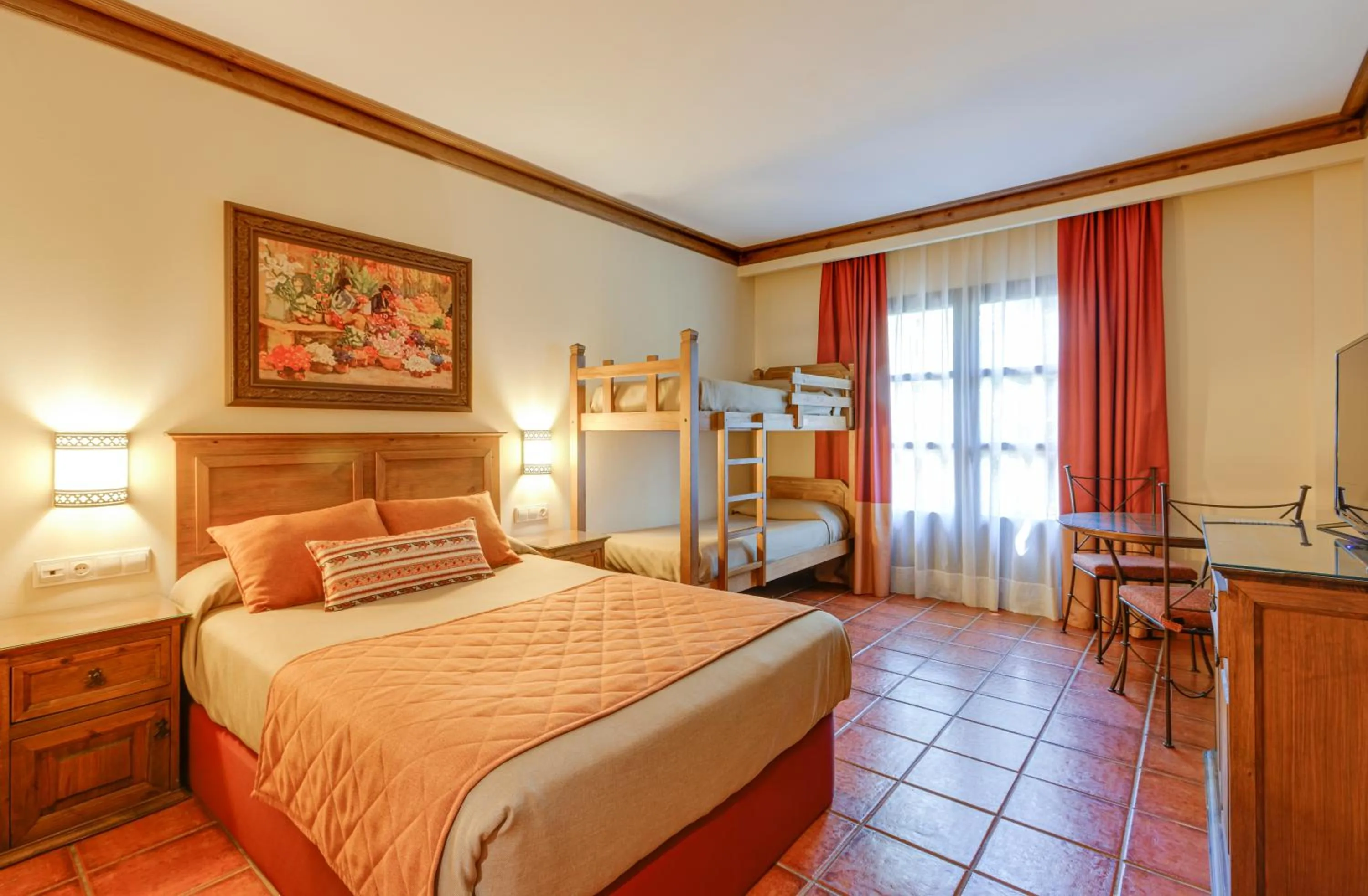 Bedroom, Bed in PortAventura Hotel El Paso - Includes unlimited access to PortAventura Park & 1 access to Ferrari Land