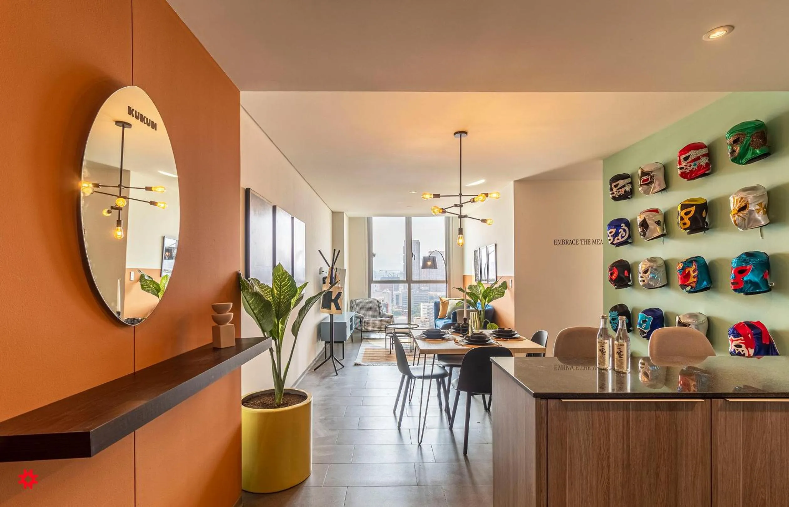 Living room in Casa Latitud by Kukun