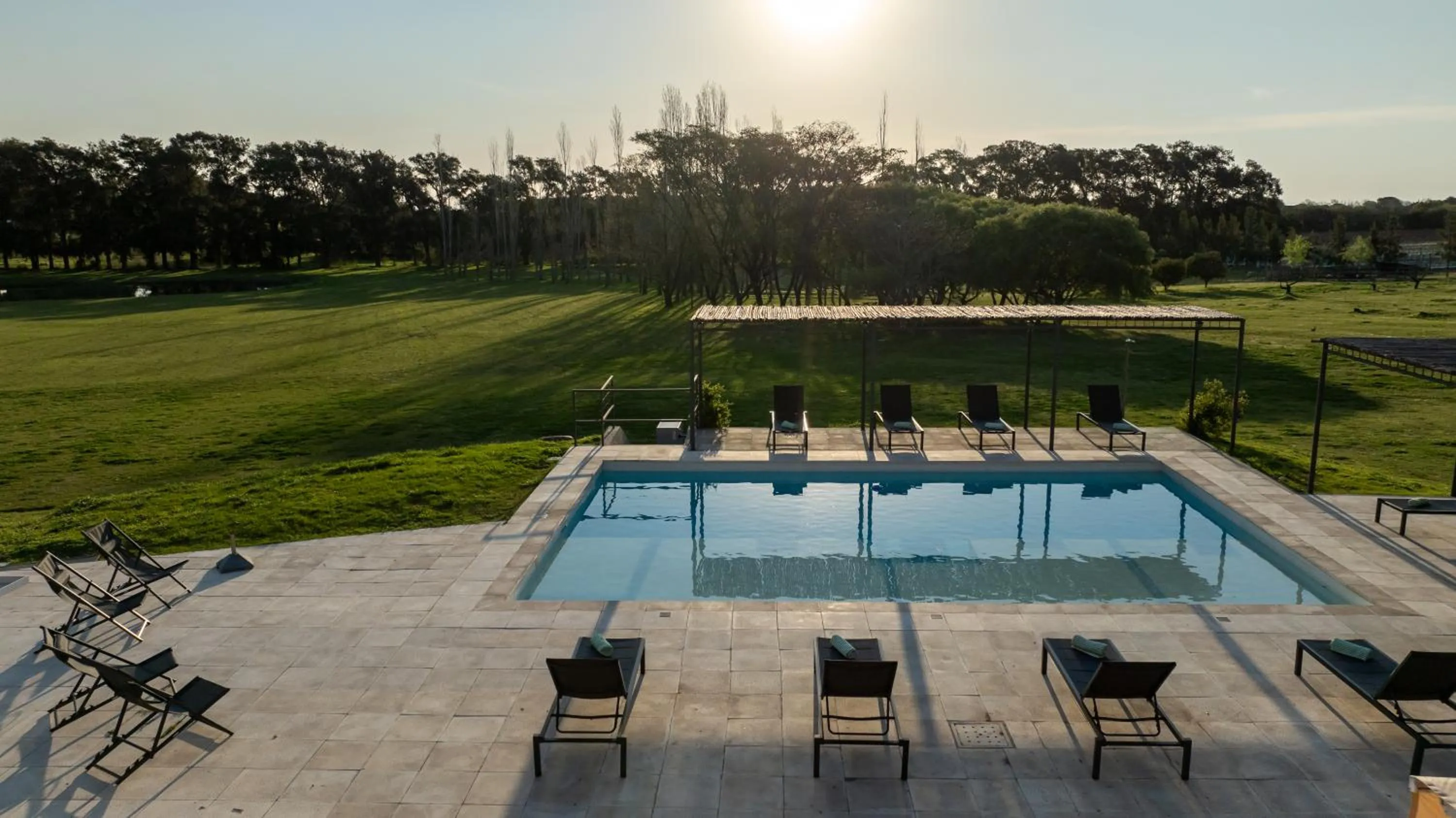 Pool view in Finca del Sacramento
