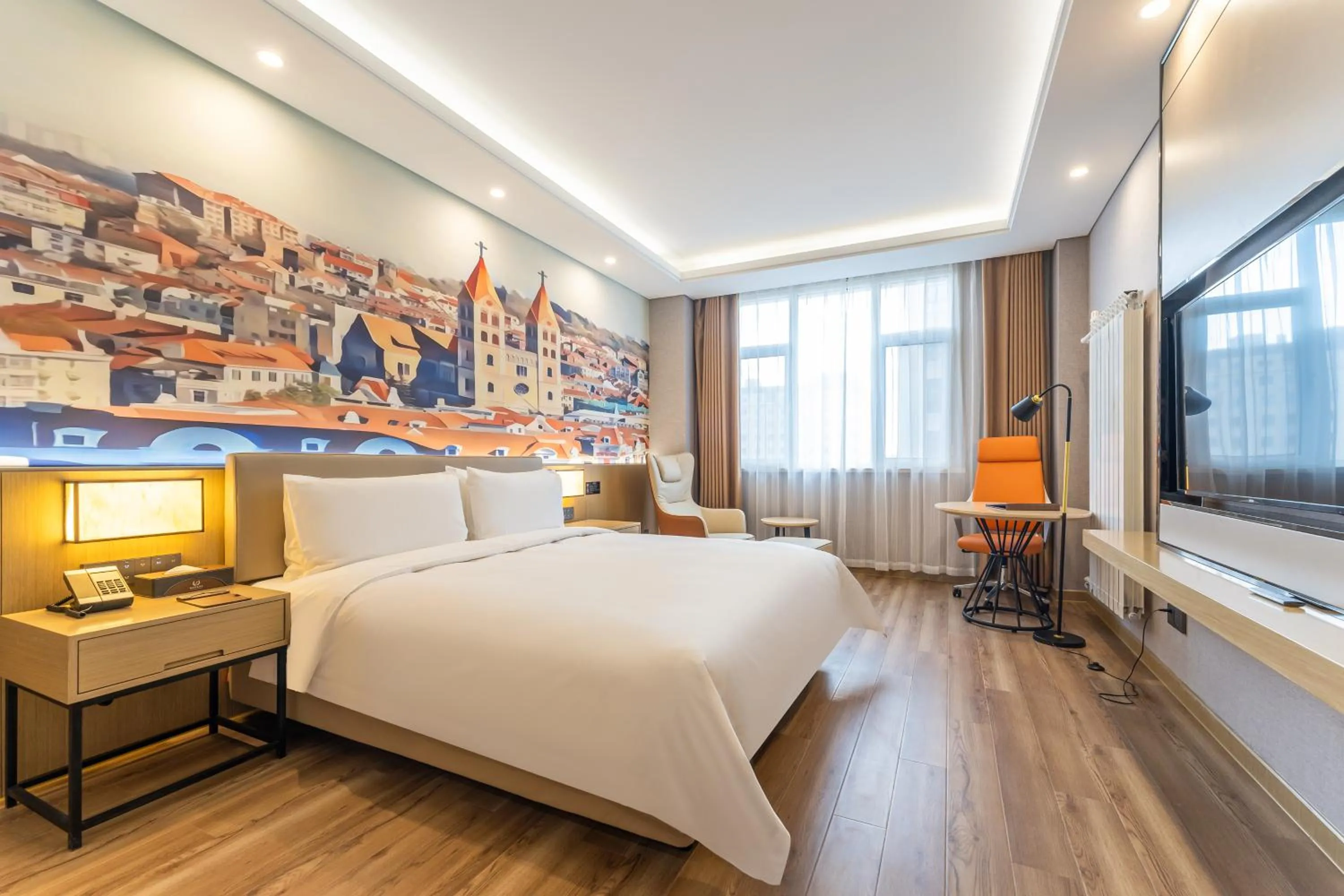 Photo of the whole room, Bed in Joy Fall Hotel