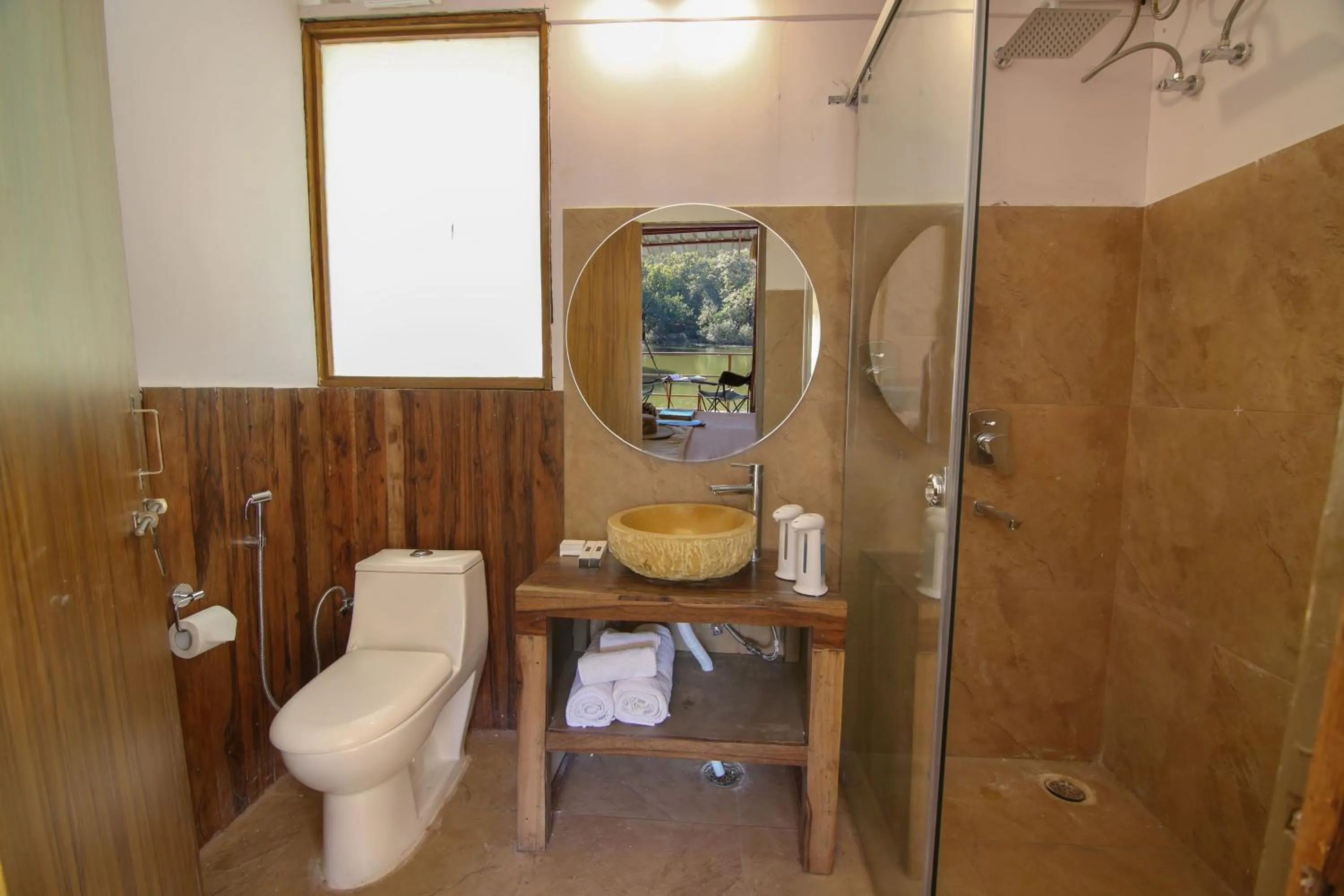 Shower in Rukhad Jungle Camp - Pench