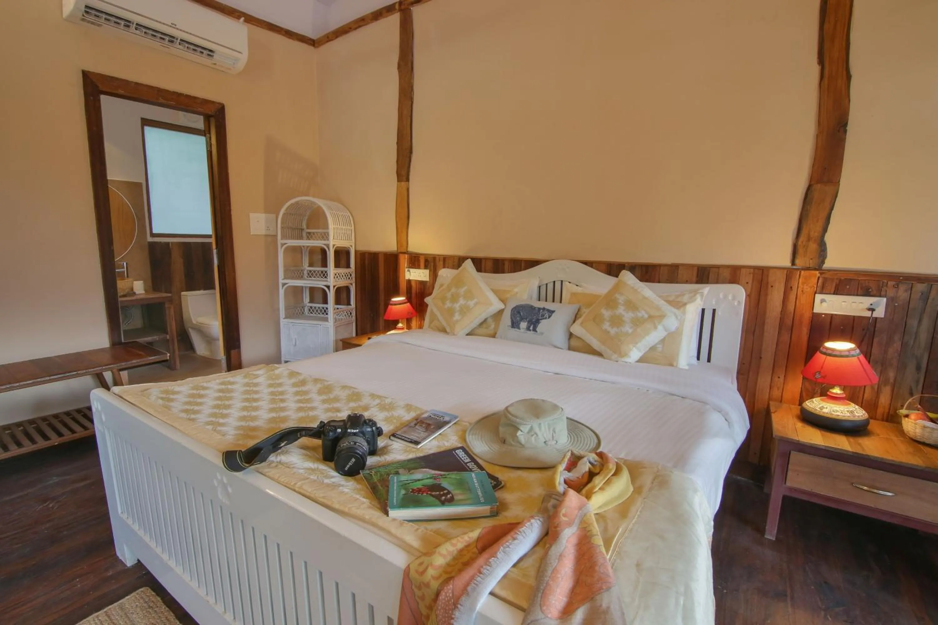 Bed in Rukhad Jungle Camp - Pench