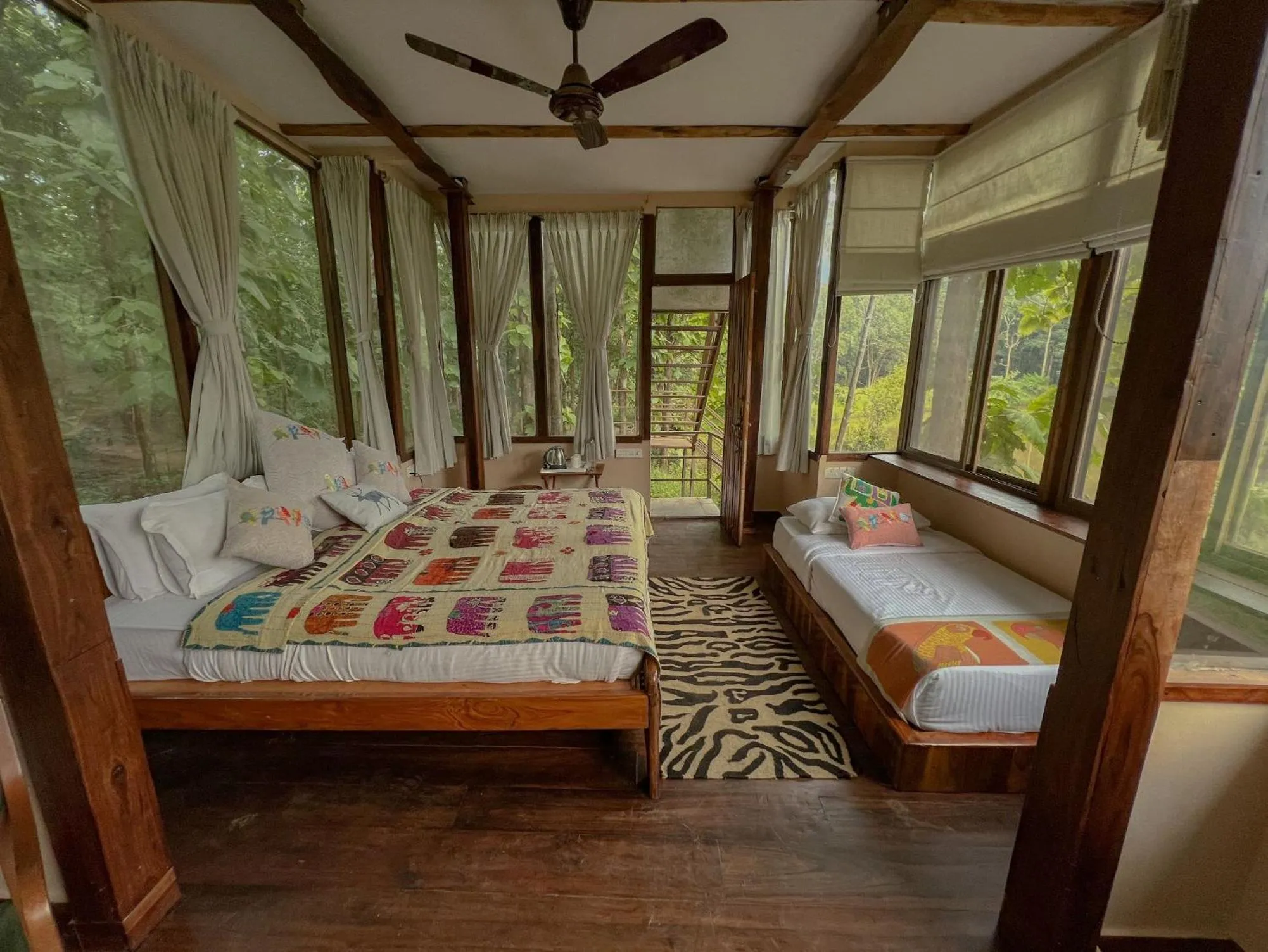 Bed in Rukhad Jungle Camp - Pench