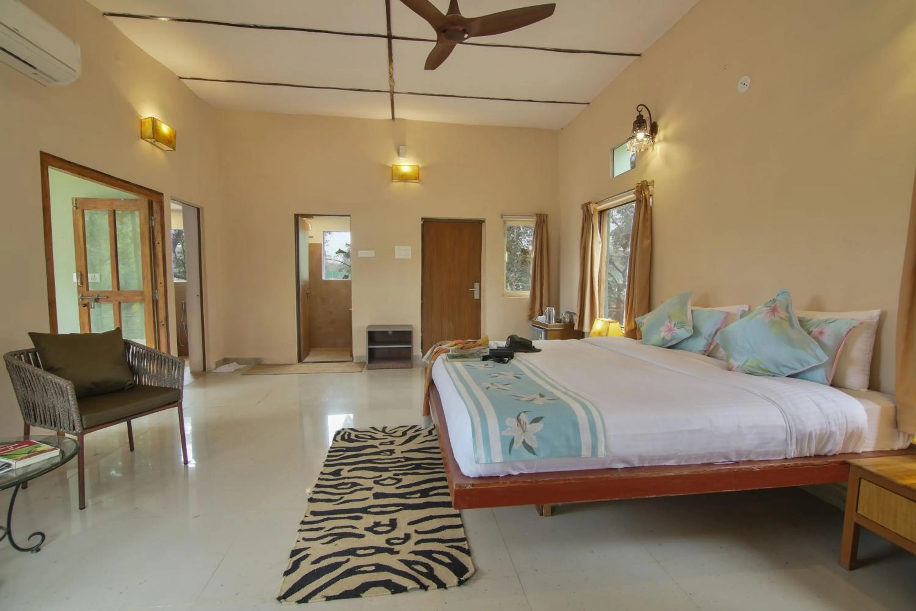 Bed in Rukhad Jungle Camp - Pench