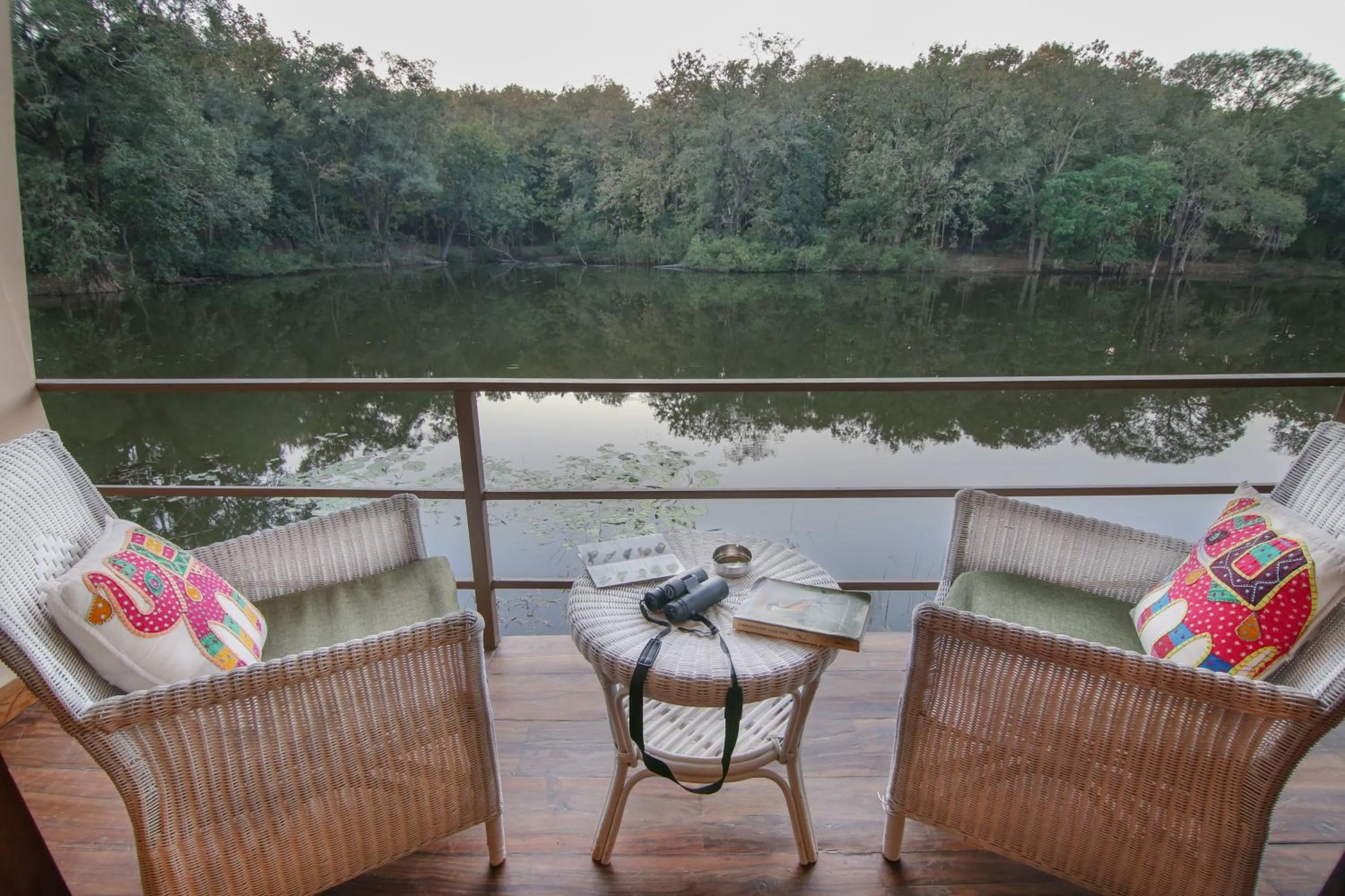 Seating area in Rukhad Jungle Camp - Pench