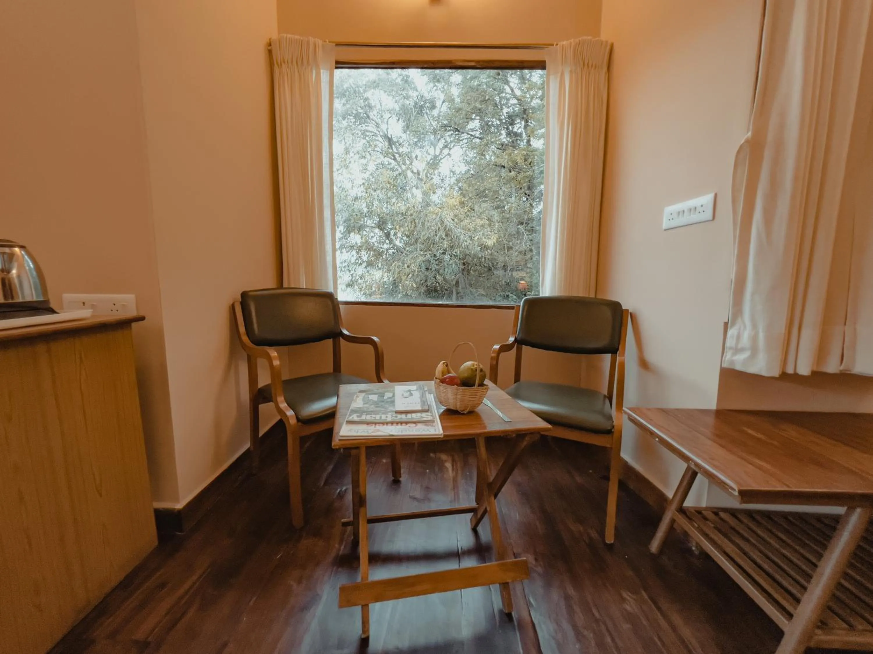 Seating area in Rukhad Jungle Camp - Pench