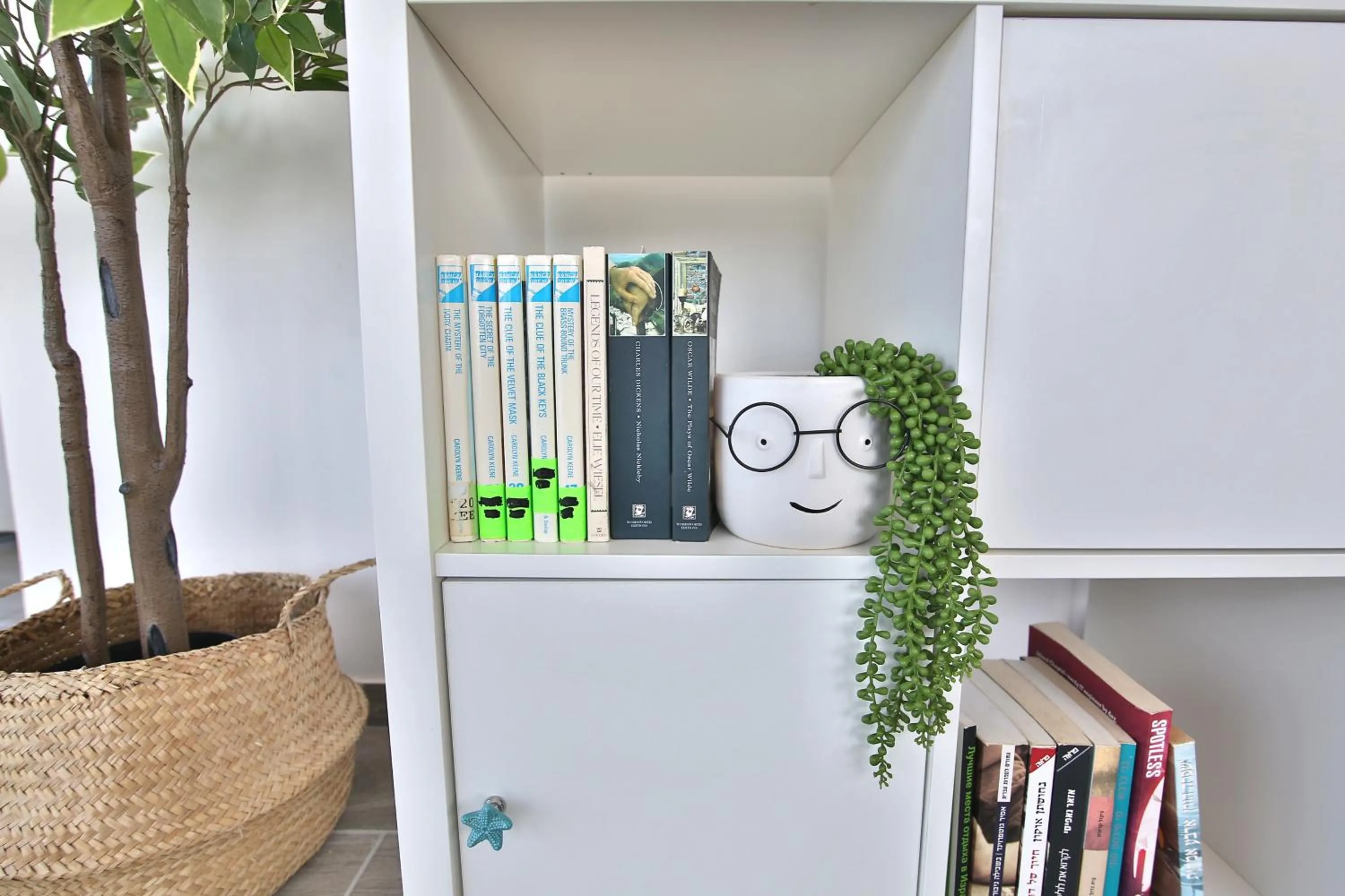 Library in Bat-Galim Beach Apartment