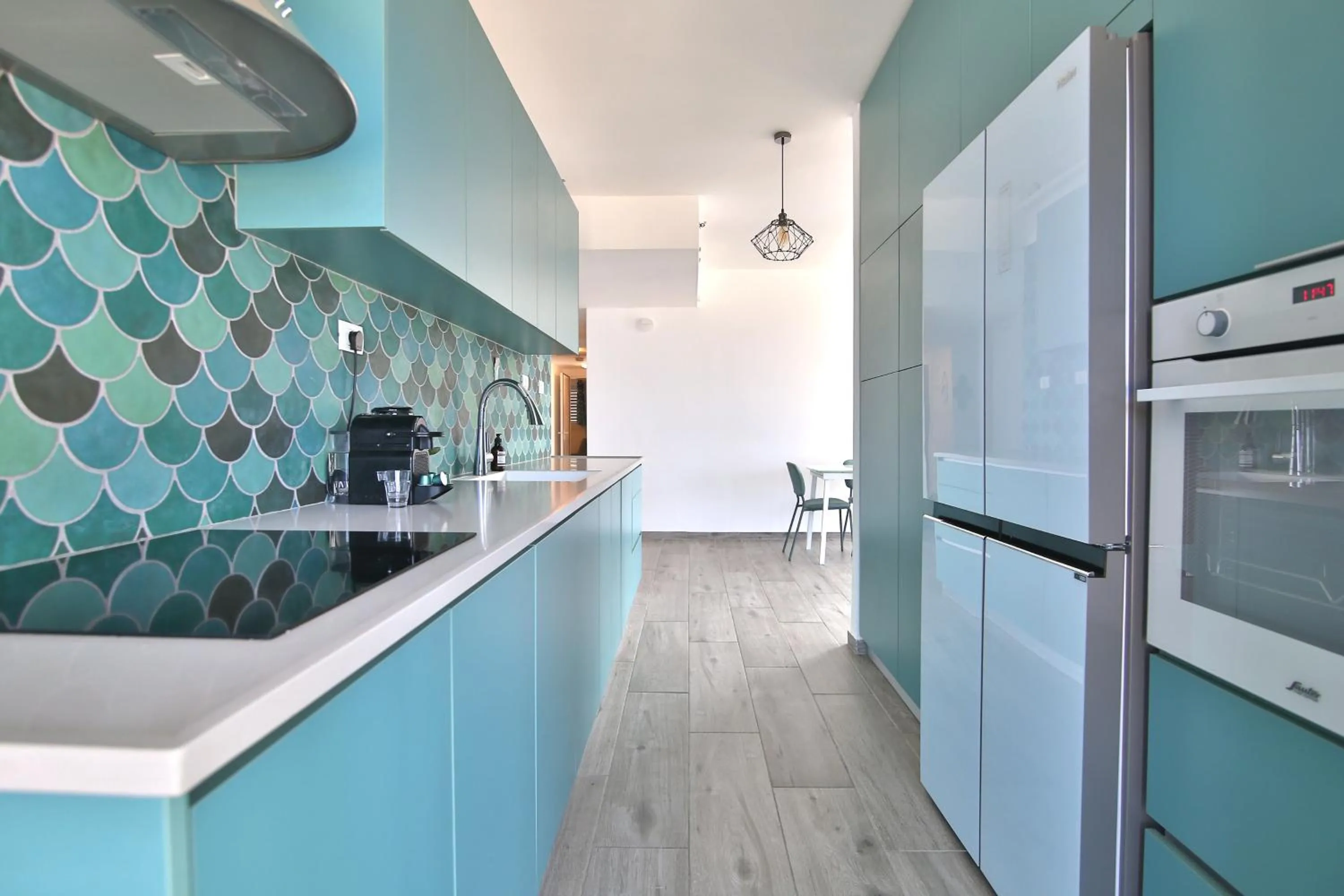 Kitchen or kitchenette in Bat-Galim Beach Apartment