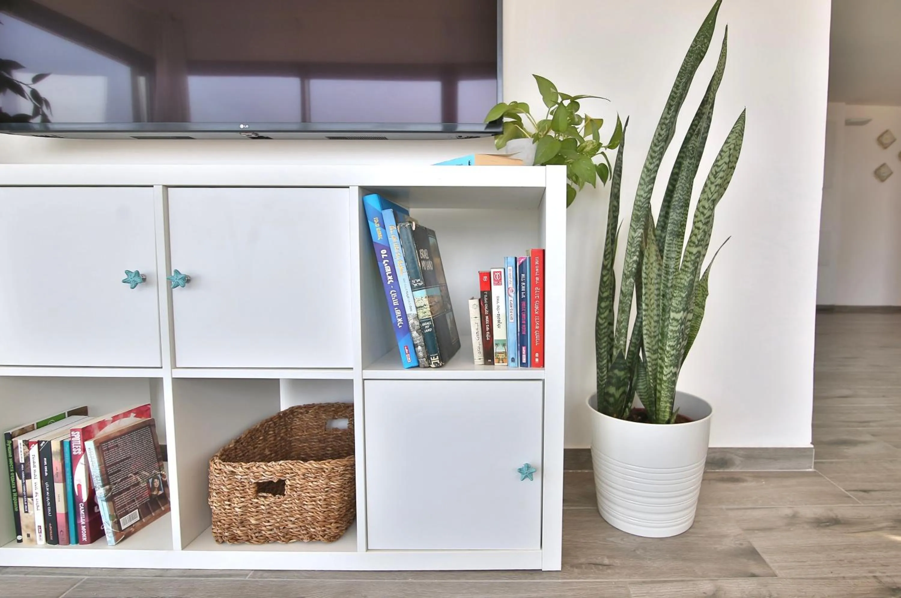 Library in Bat-Galim Beach Apartment