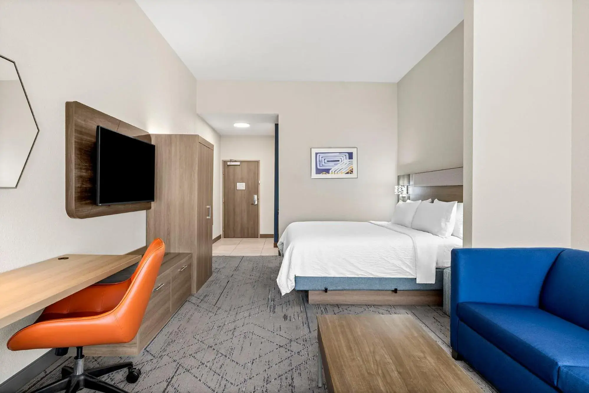King Studio Suite with Roll-in Shower - Mobility Access in Holiday Inn Express & Suites - Phoenix West - Tolleson King Studio Suite with Roll-in Shower - Mobility Access in Holiday Inn Express & Suites - Phoenix West - Tolleson