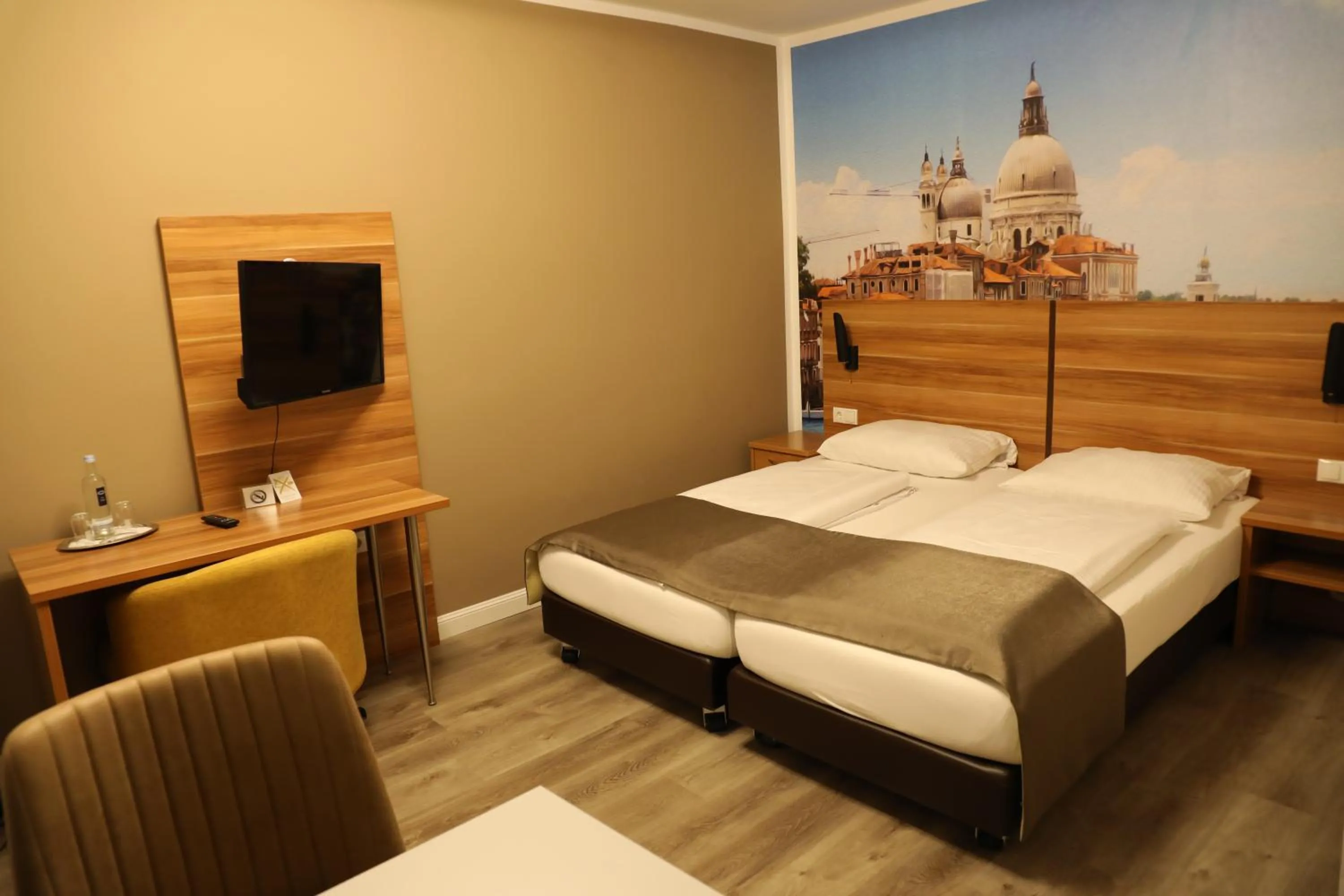 Bed in Hotel Schlangenbader Hof