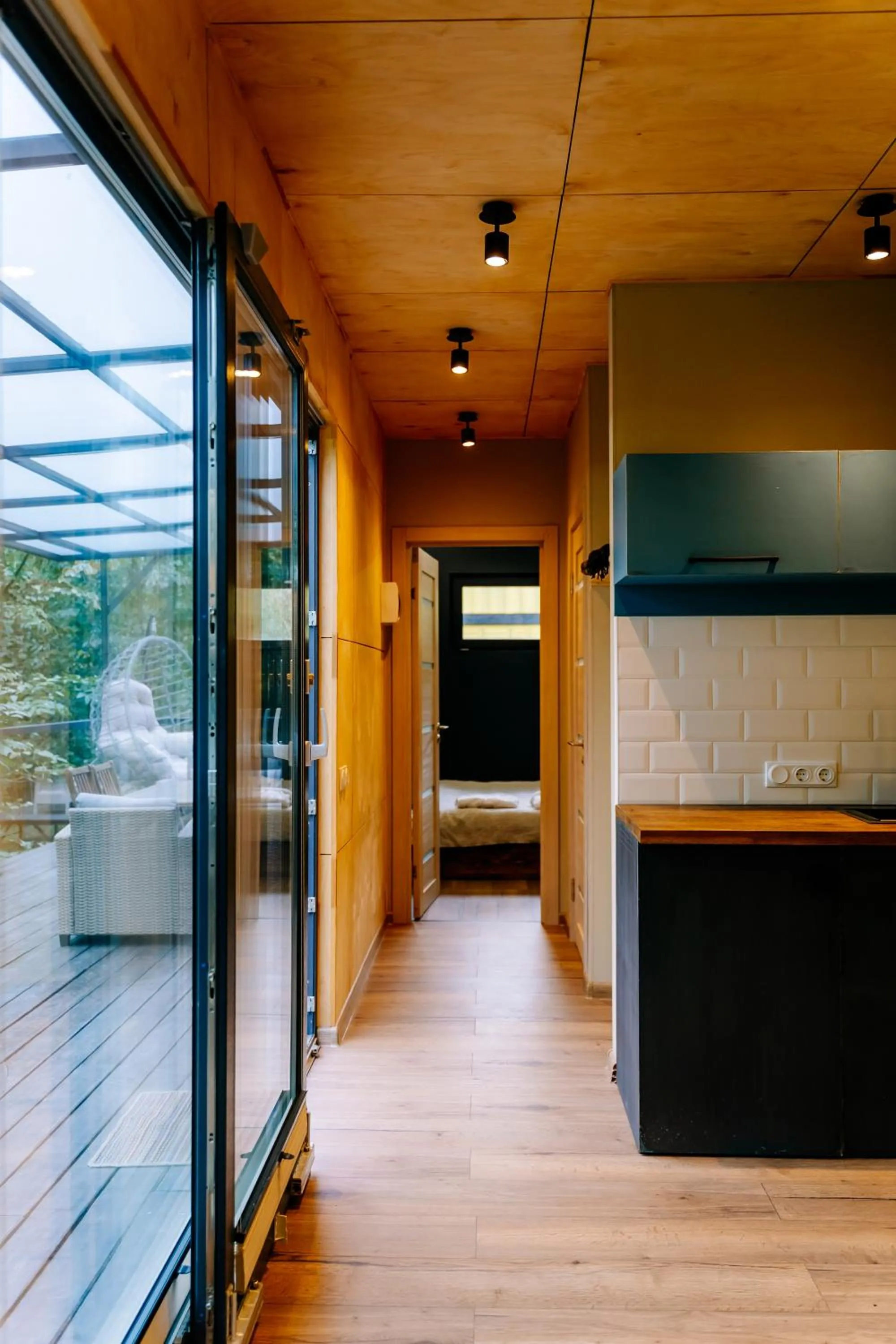 Kitchen or kitchenette in Gipsy Village Park Hotel