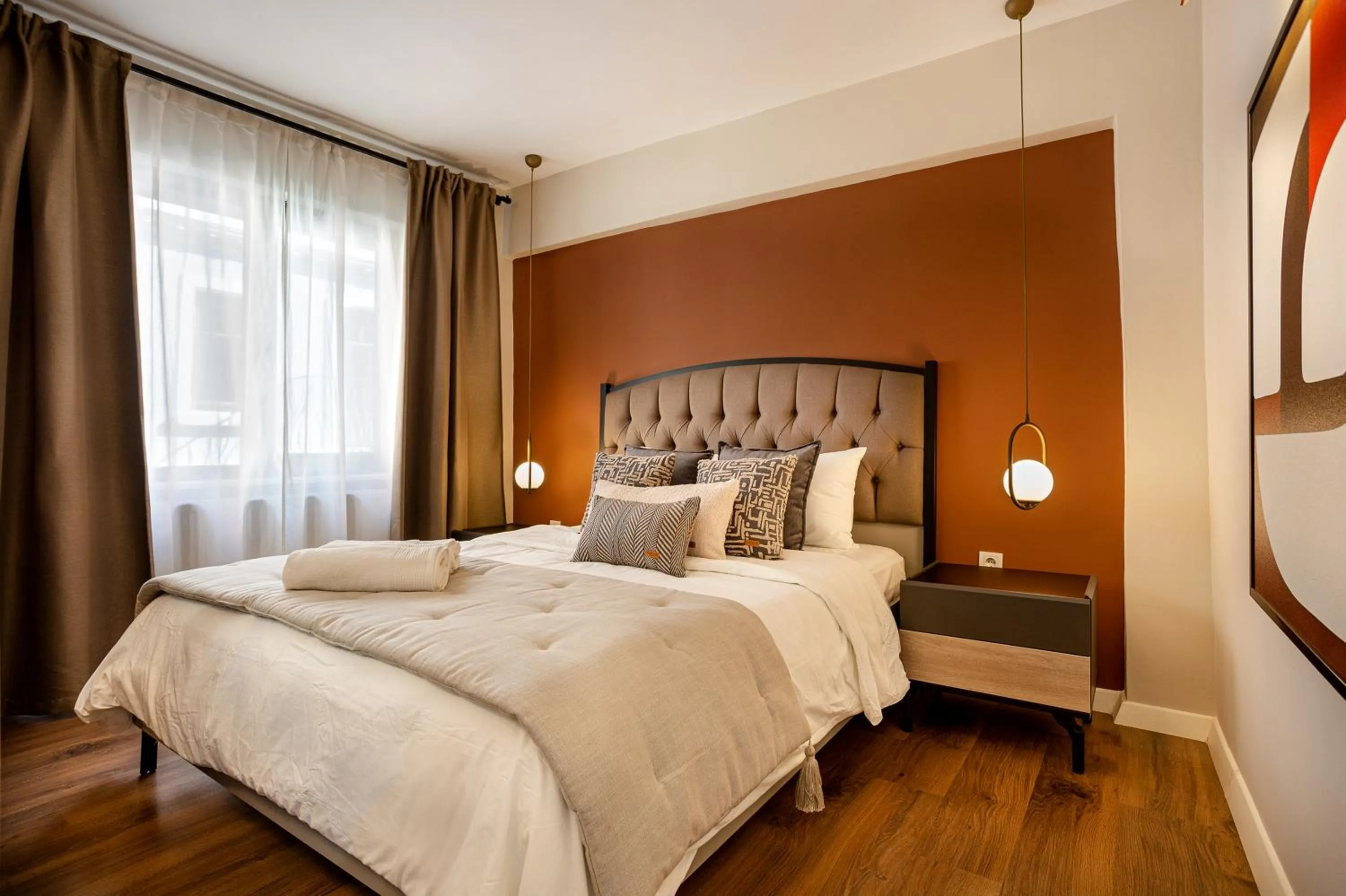 Bed in Port Galata Suites