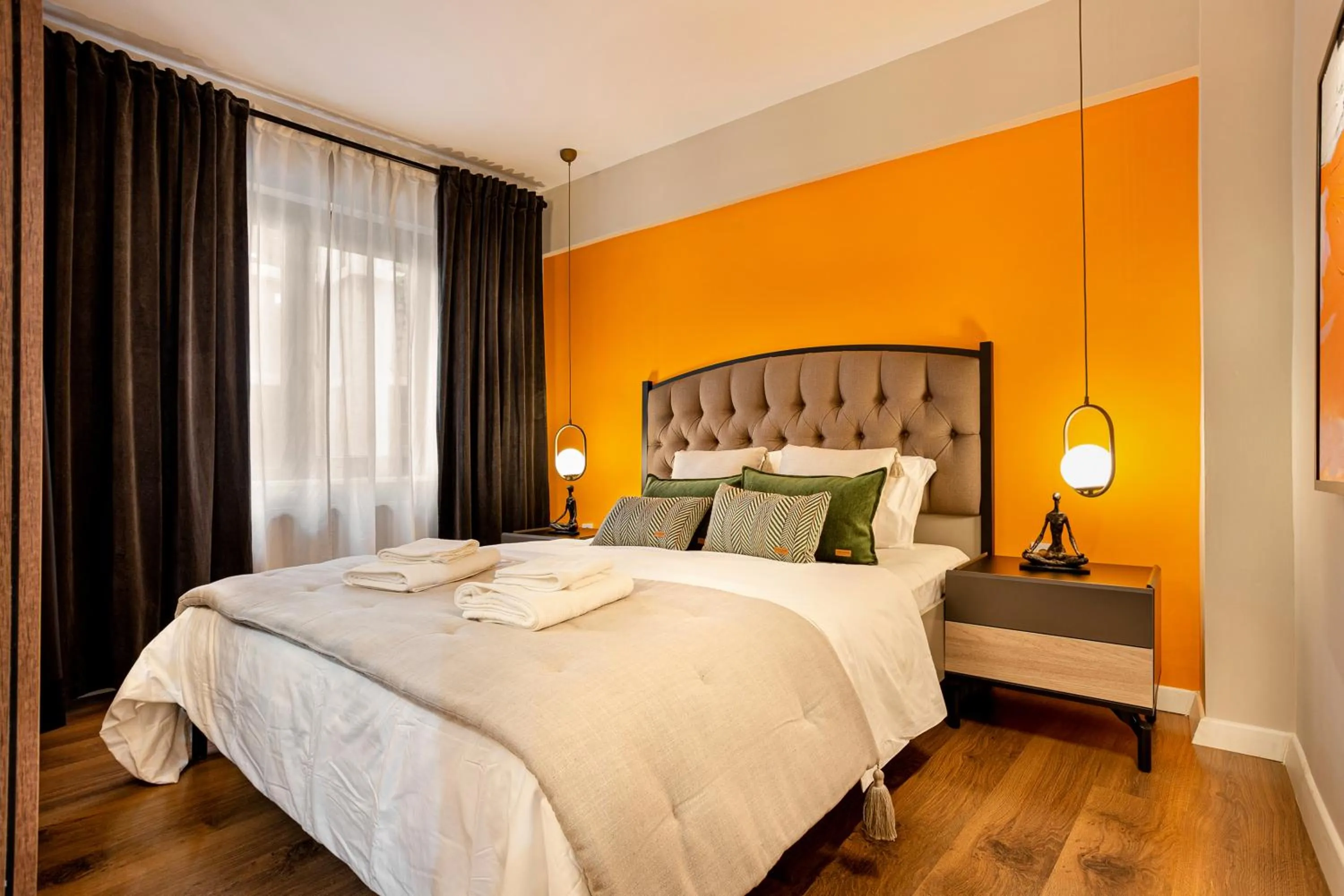 Bed in Port Galata Suites