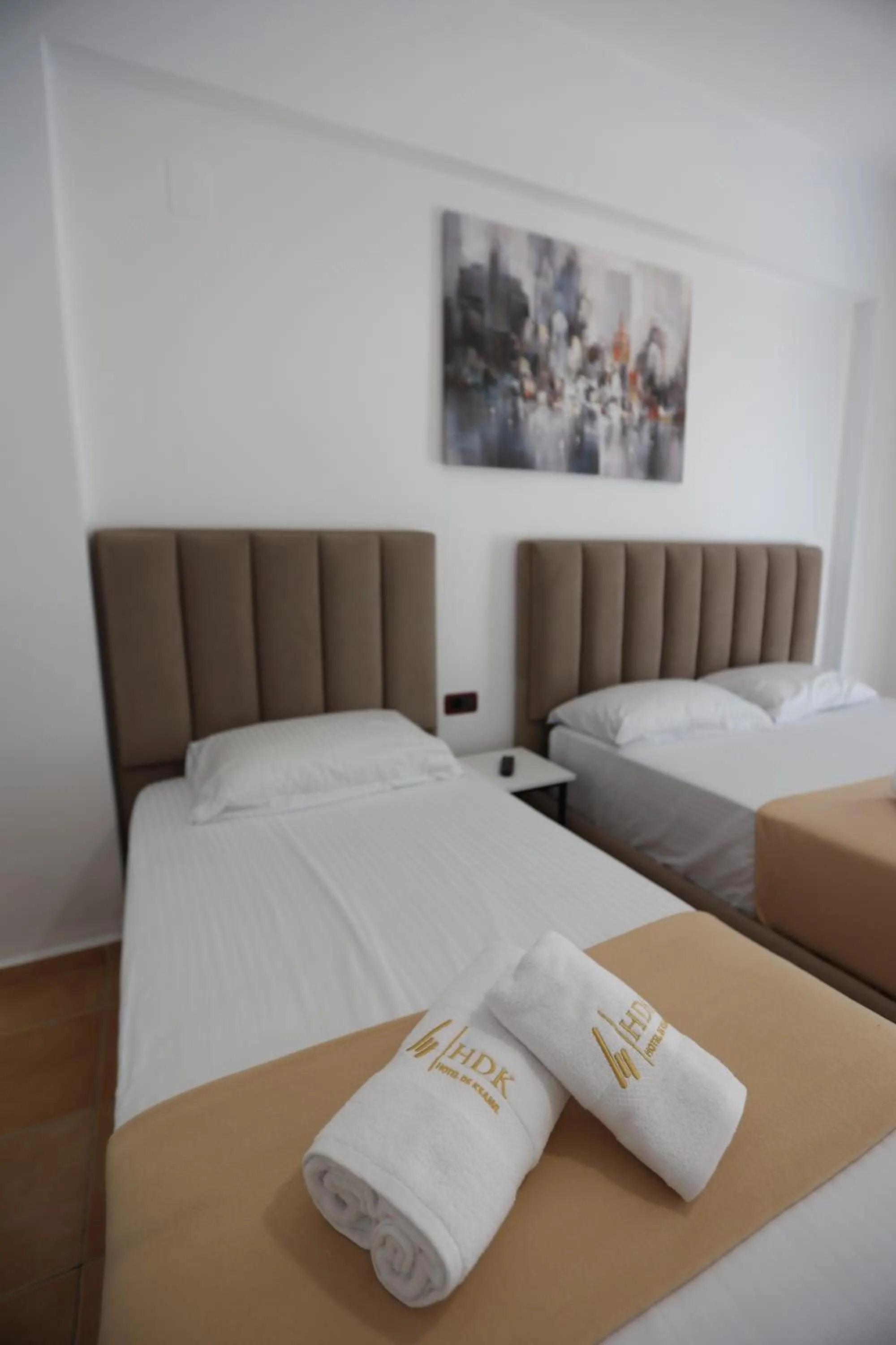 Bed in Hotel de Ksamil