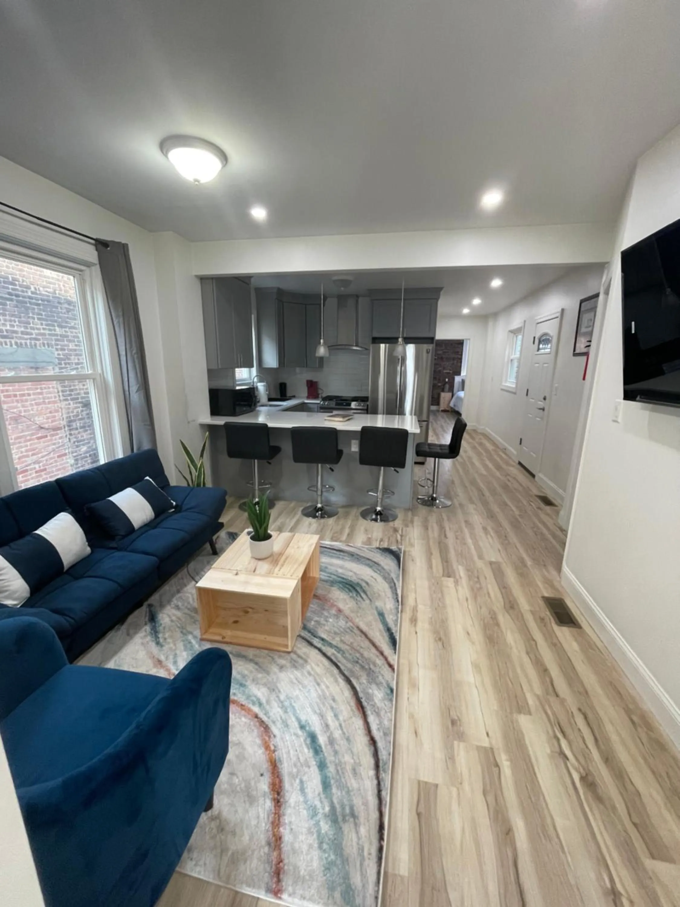 Living room in Modern Luxury Apartment near NYC
