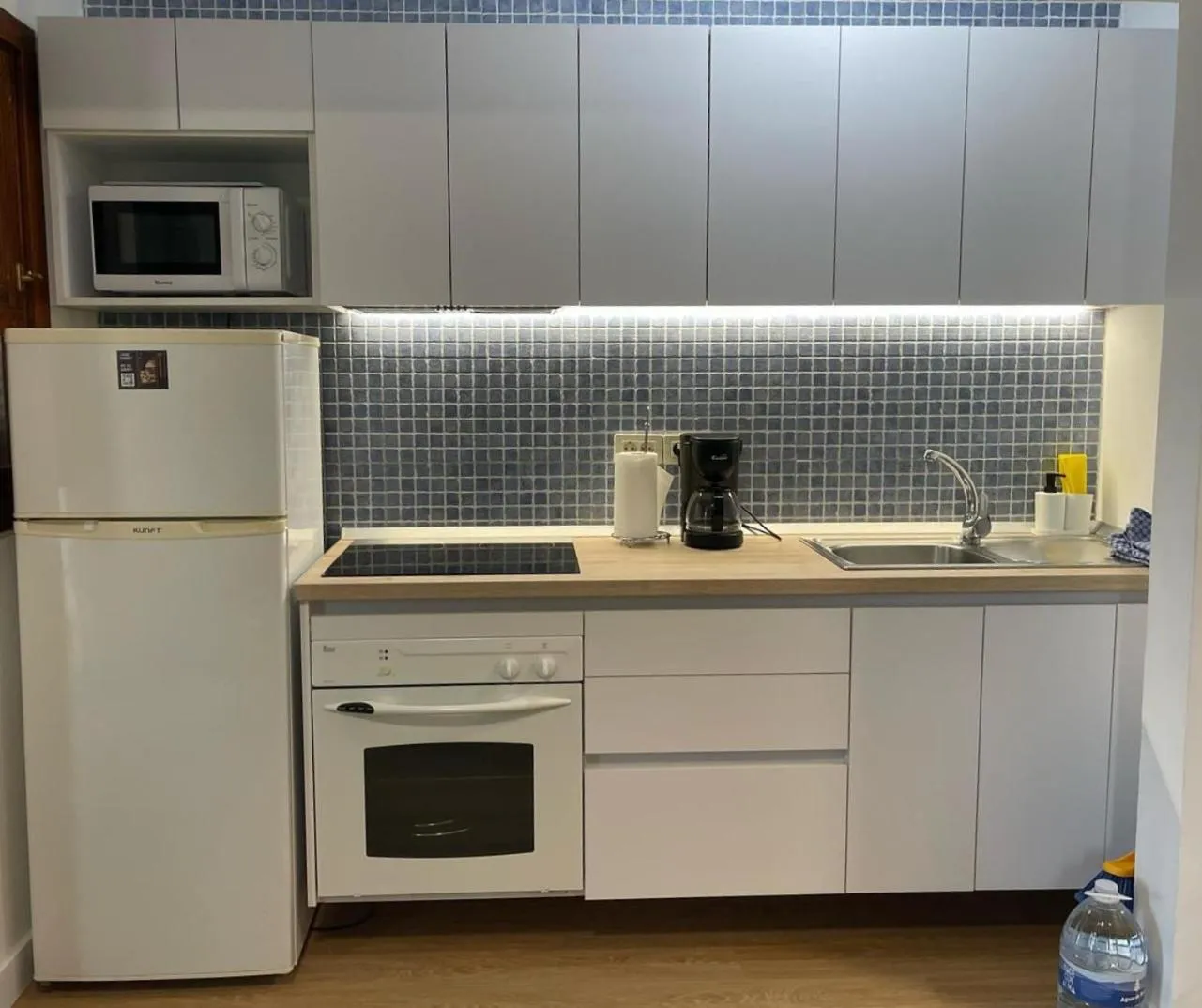 Kitchen or kitchenette in Apartamentos El Paseo