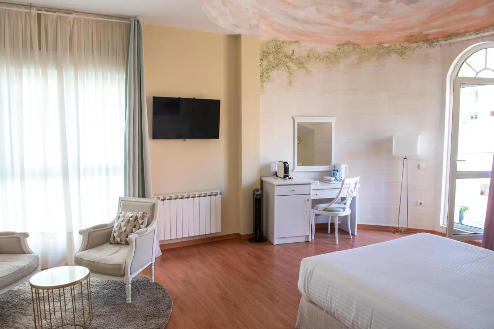 Bed in Hotel Faro de San Vicente