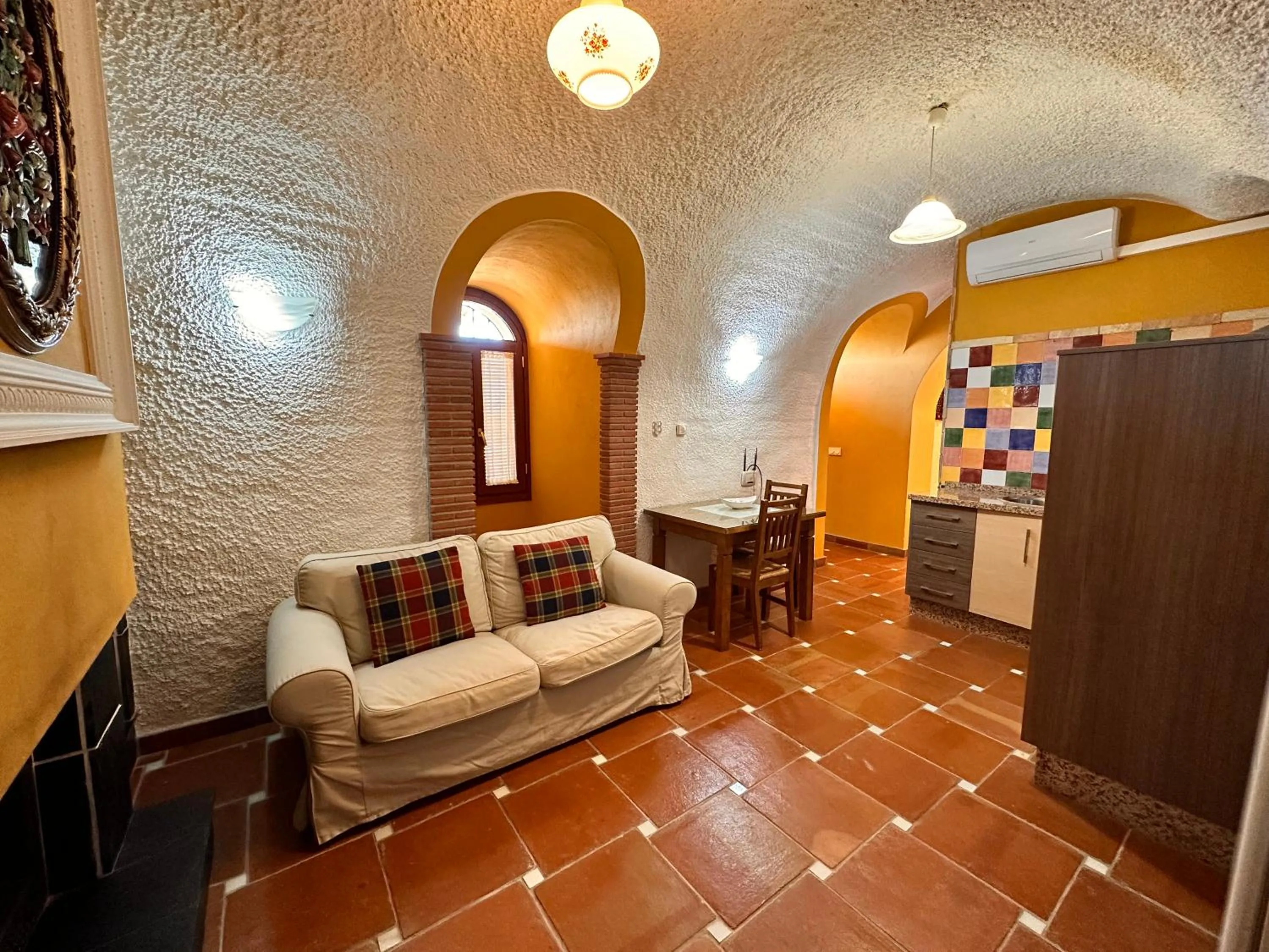 Living room in Cuevas La Granja