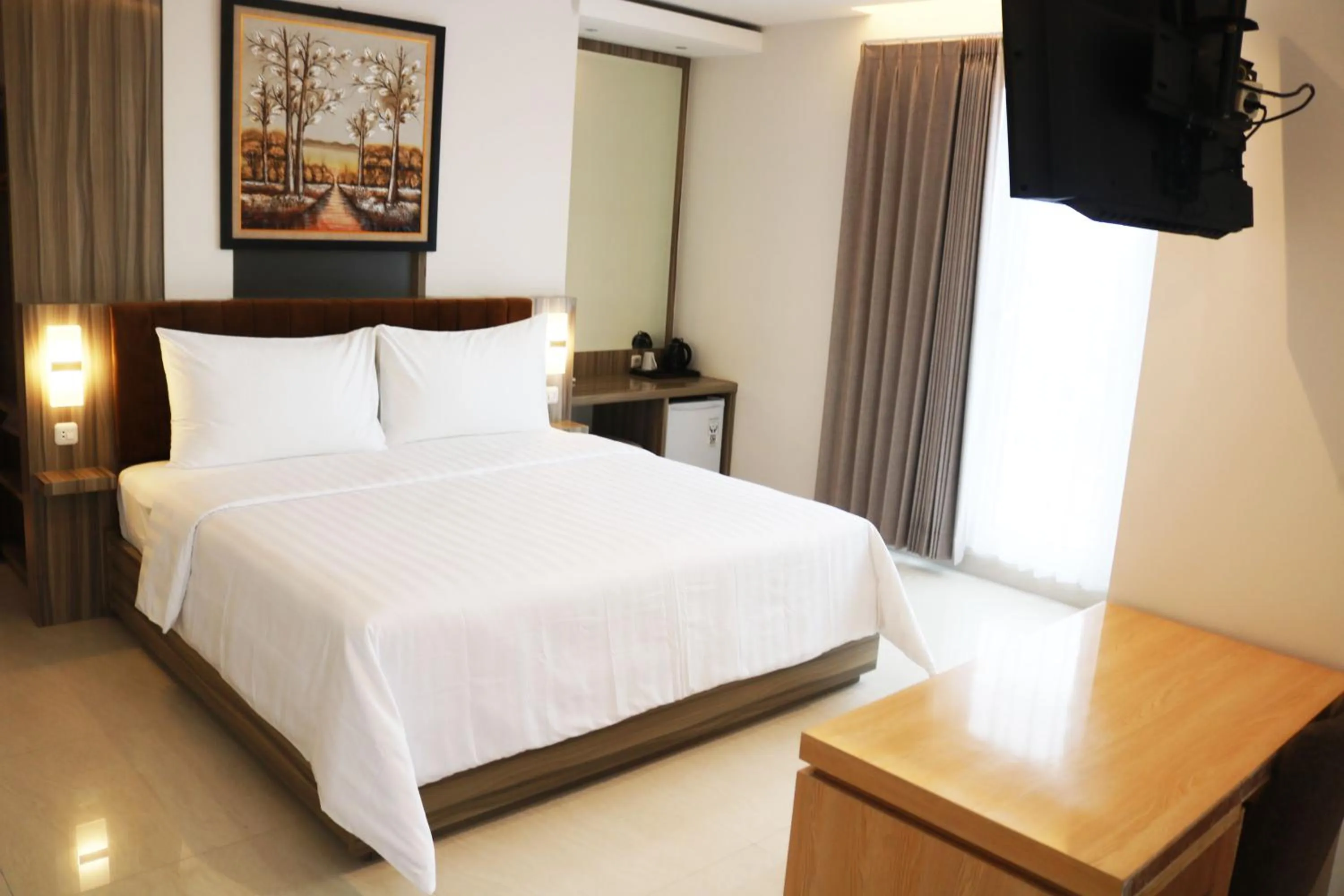 Bed in Surabaya River View Hotel