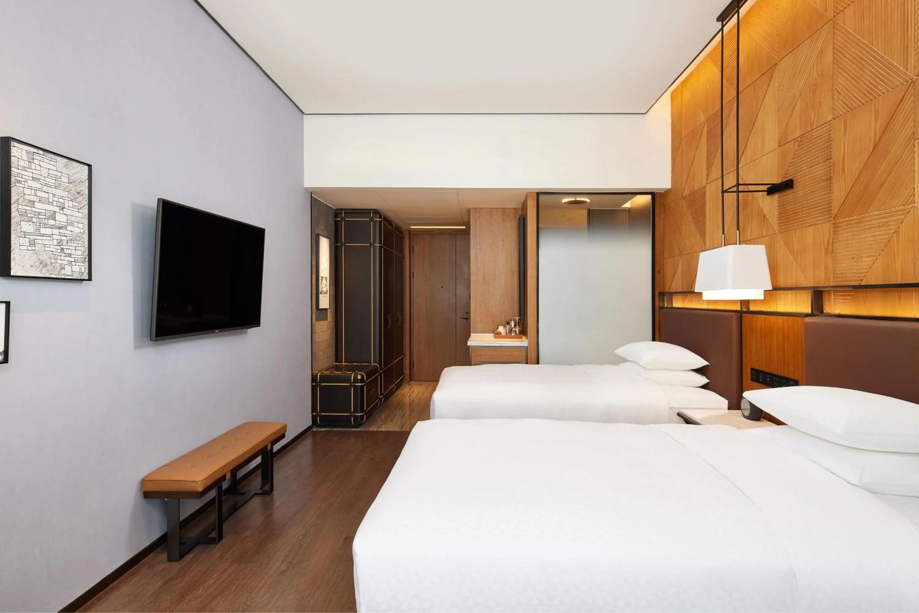 Photo of the whole room, Bed in Four Points by Sheraton Yiyang