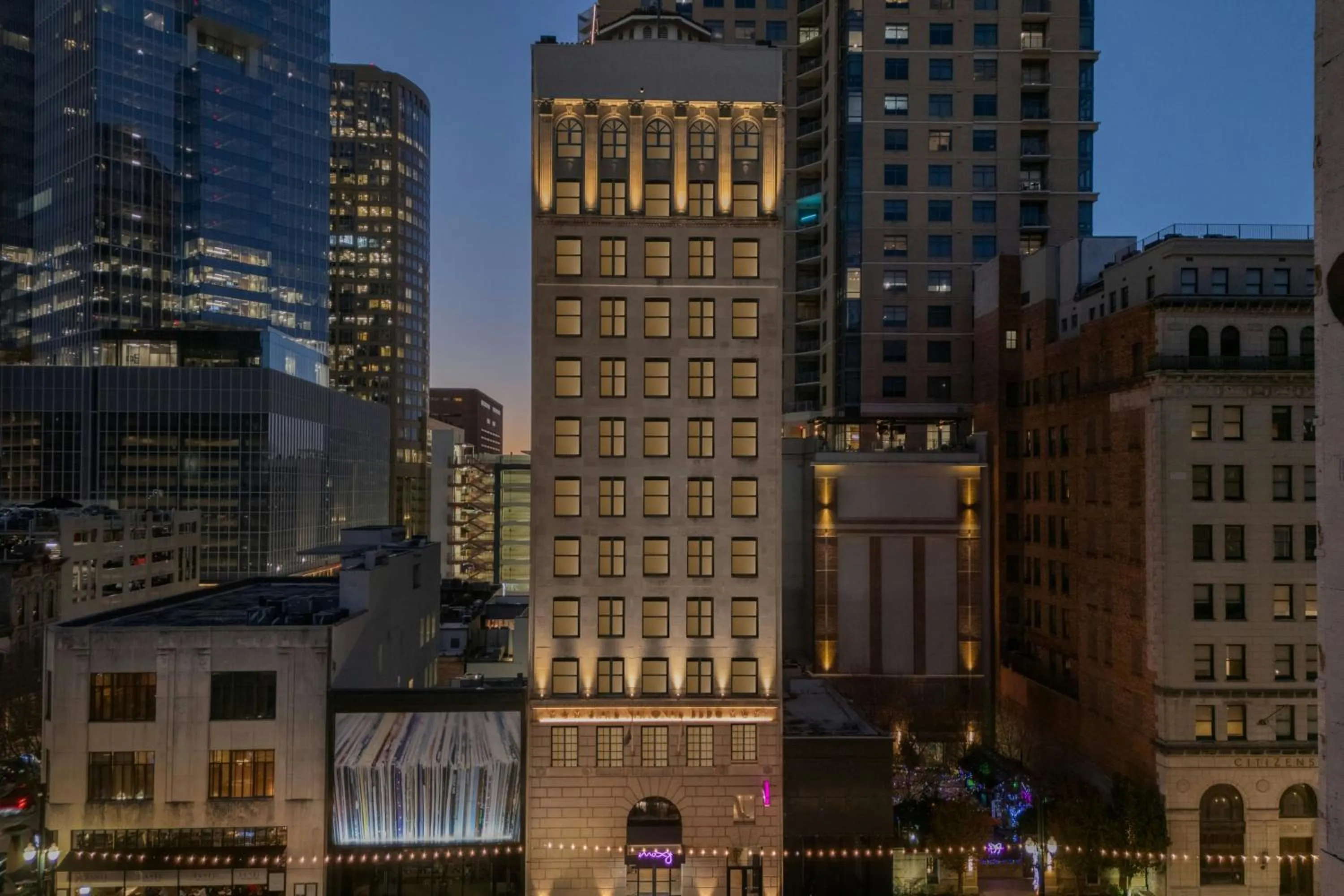 Property building in Moxy Houston Downtown