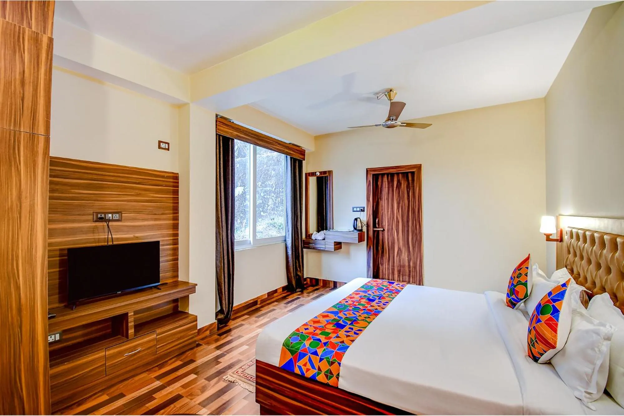 Bed in FabHotel Rikhila's Regency