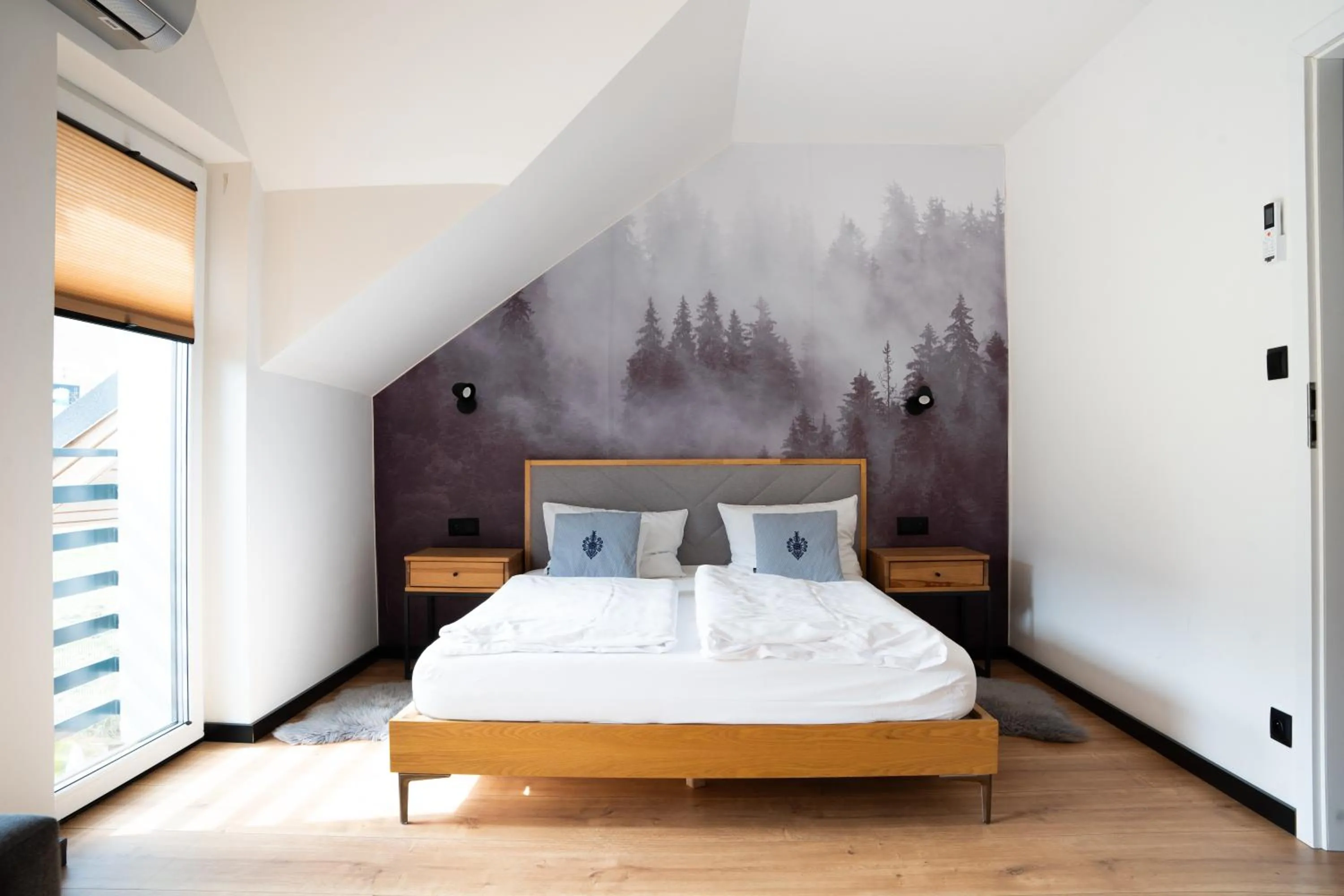 Bed in Nad Lipami - apartament z tarasem blisko stoku Sczyrk