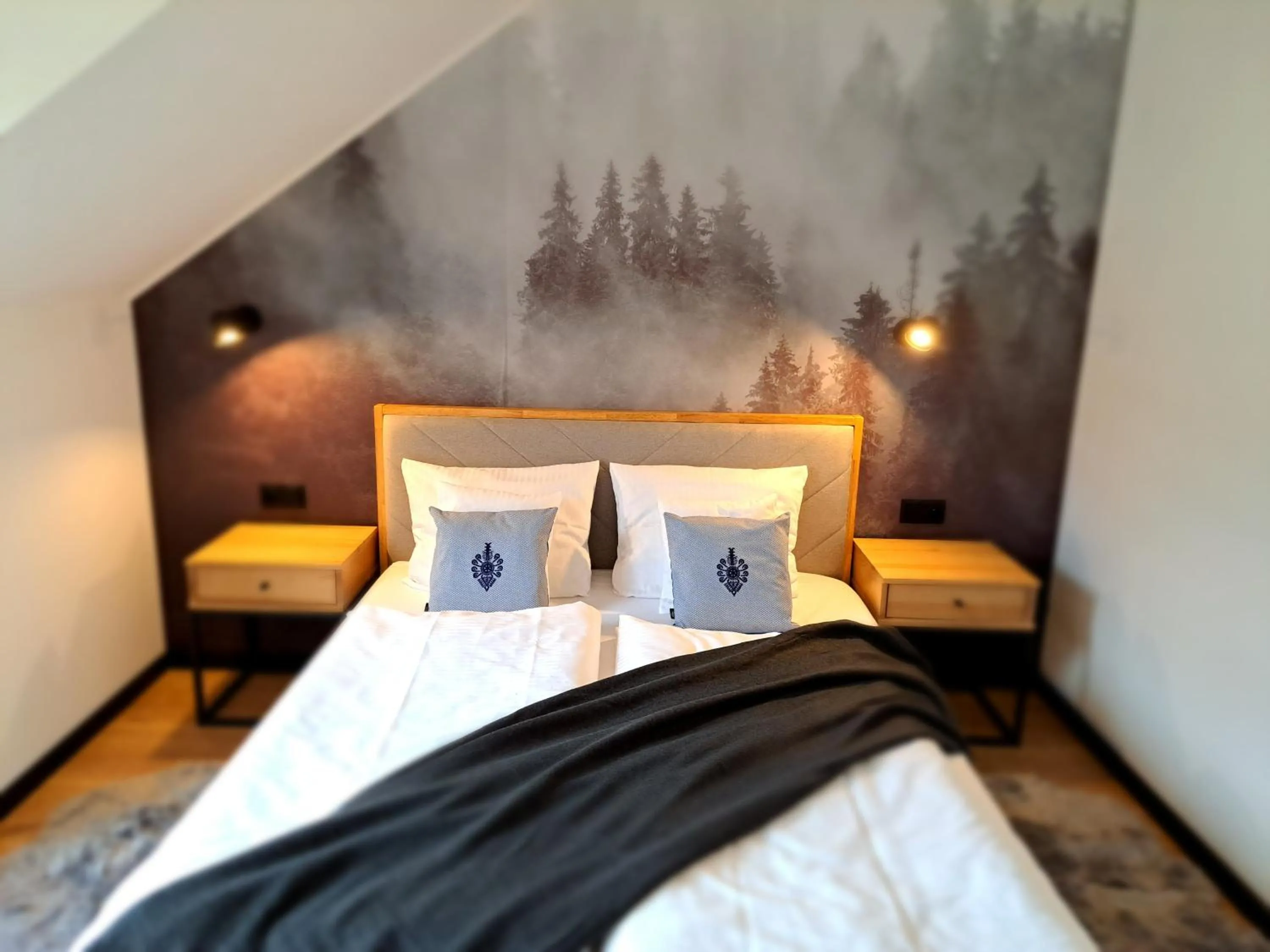 Bed in Nad Lipami - apartament z tarasem blisko stoku Sczyrk