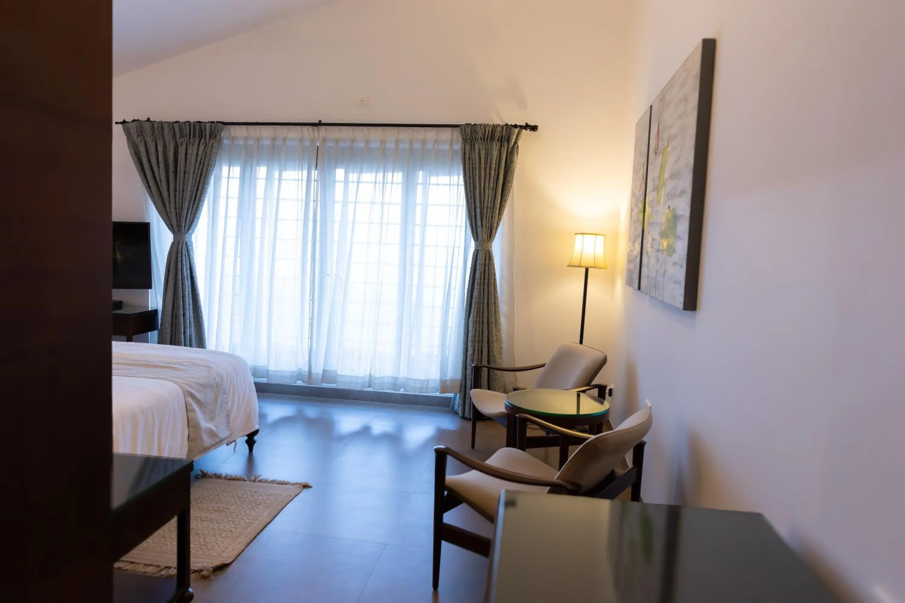 Bed in Dvara Luxury Resort Kodaikanal