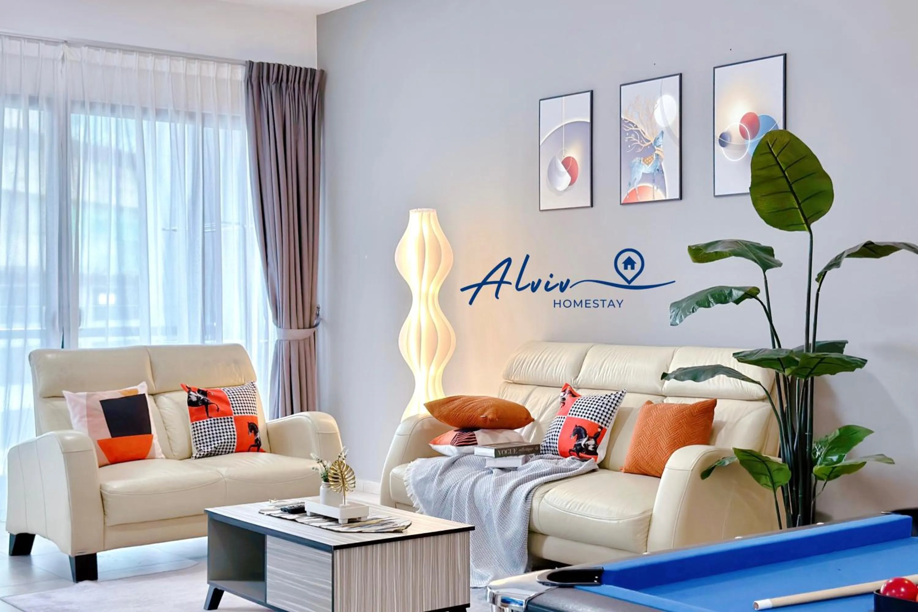 Living room in Atlantis Melaka I 5-10pax I 5min JonkerSt BY Alviv Management