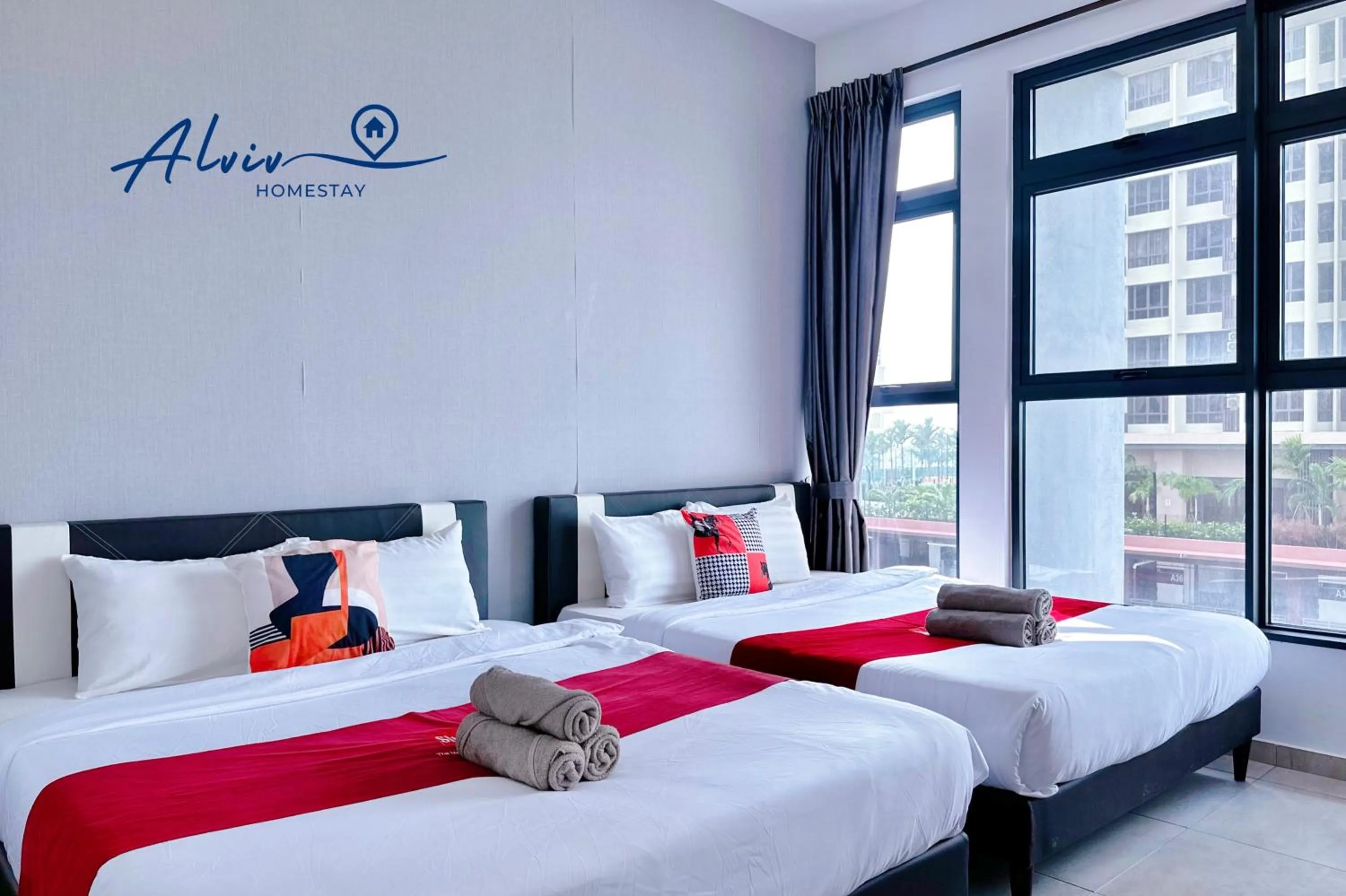 Bedroom, Bed in Atlantis Melaka I 5-10pax I 5min JonkerSt BY Alviv Management