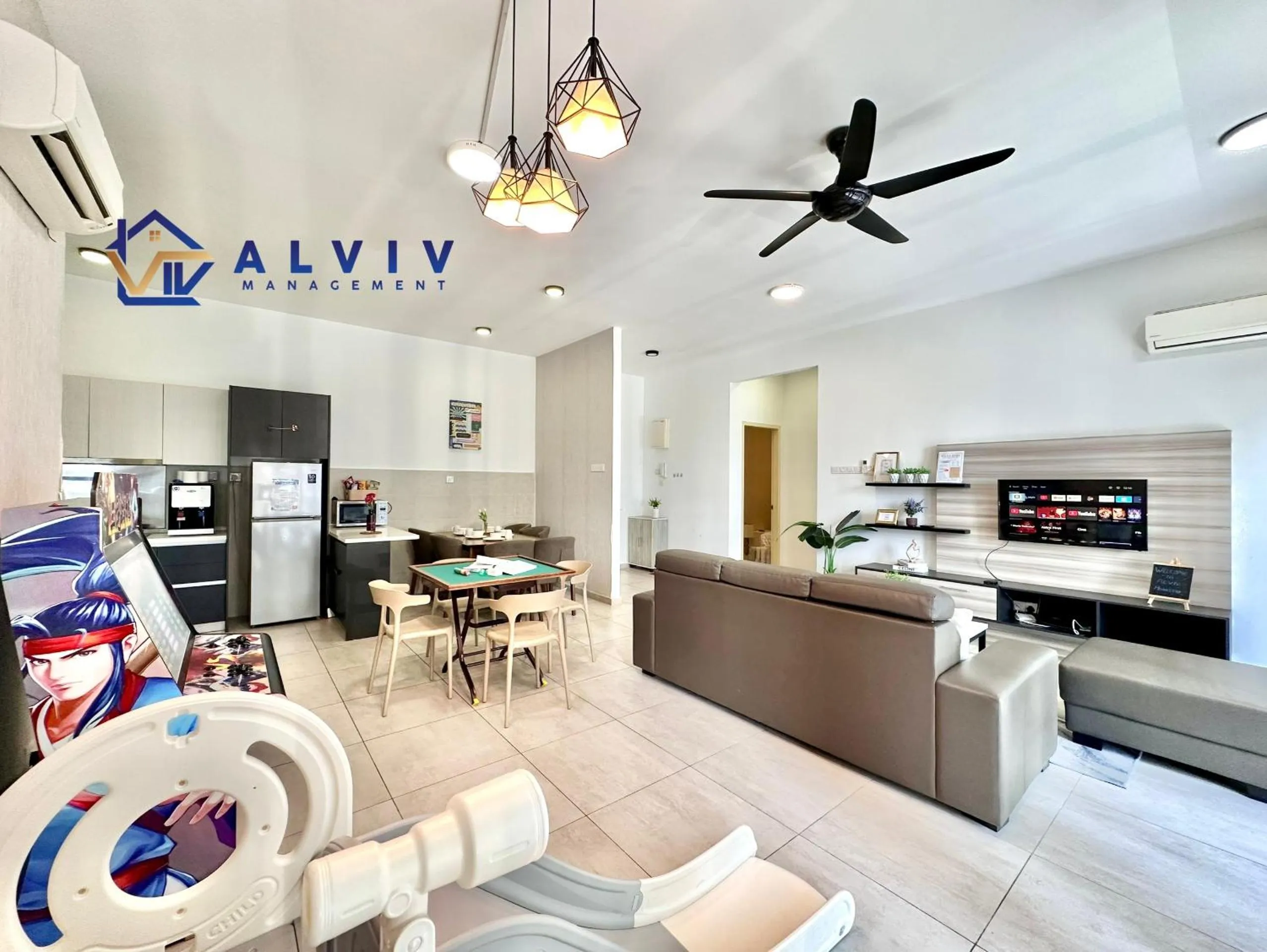 Living room in Atlantis Melaka I 5-10pax I 5min JonkerSt BY Alviv Management