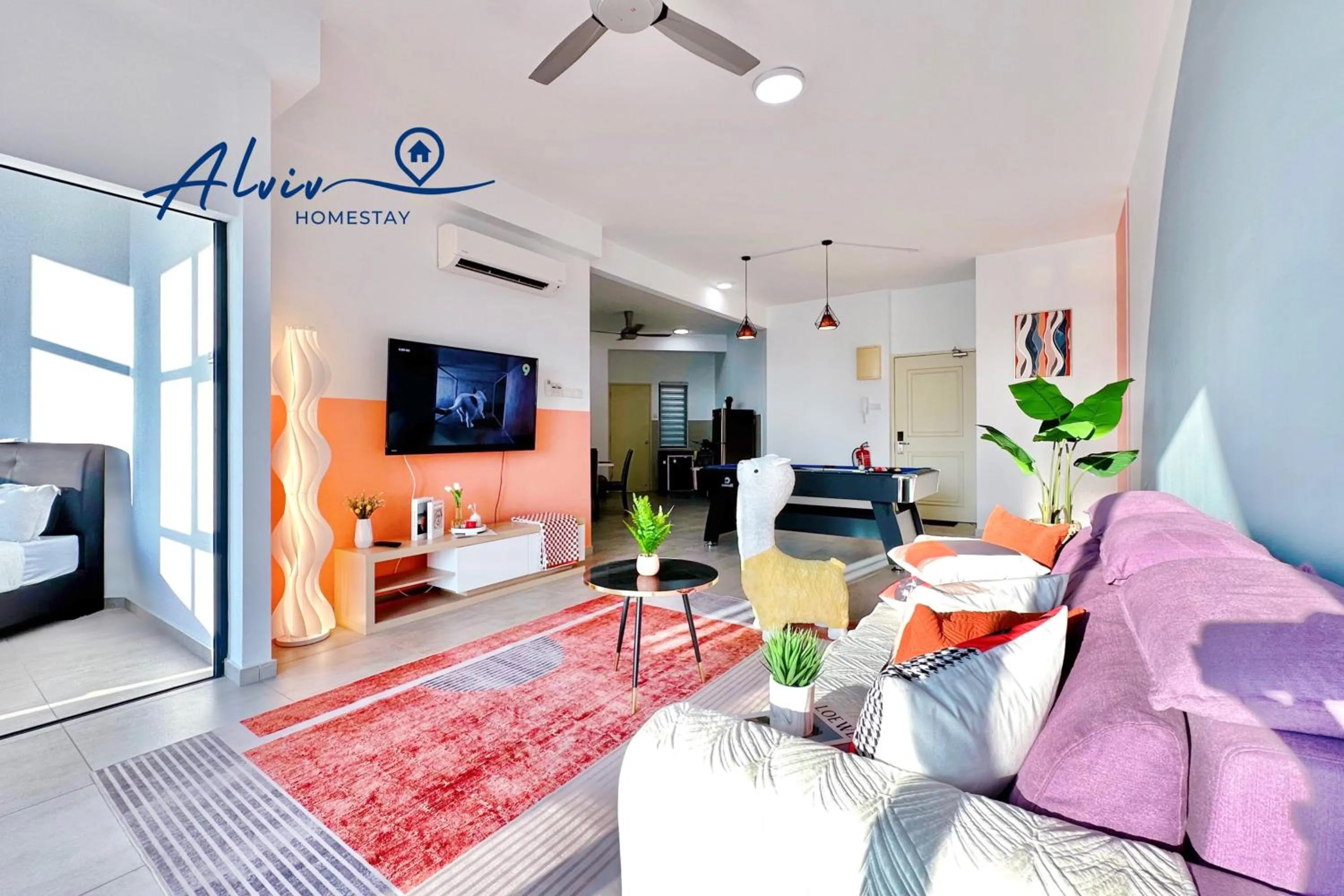 Living room in Atlantis Melaka I 5-10pax I 5min JonkerSt BY Alviv Management