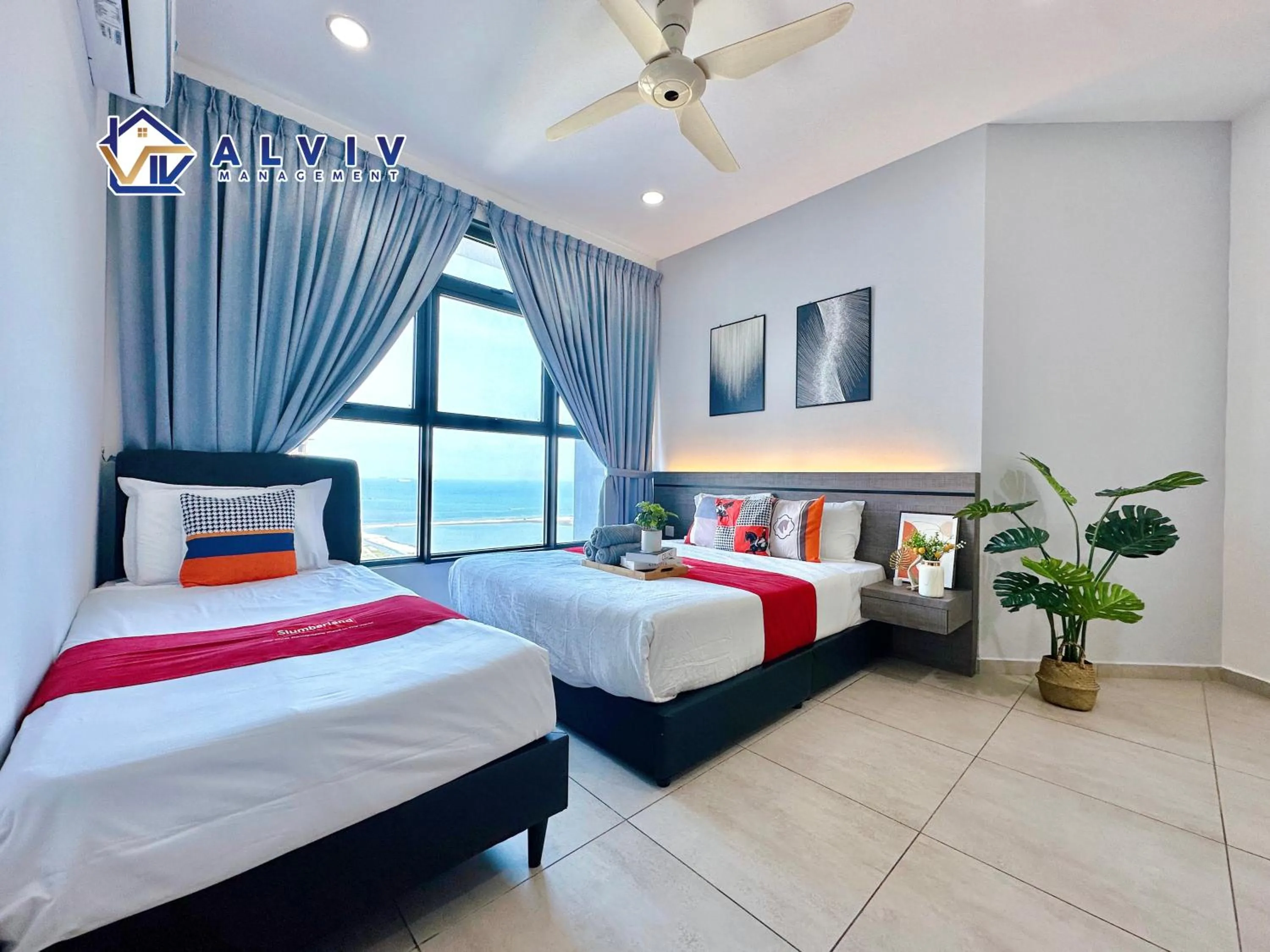 Bedroom, Bed in Atlantis Melaka I 5-10pax I 5min JonkerSt BY Alviv Management