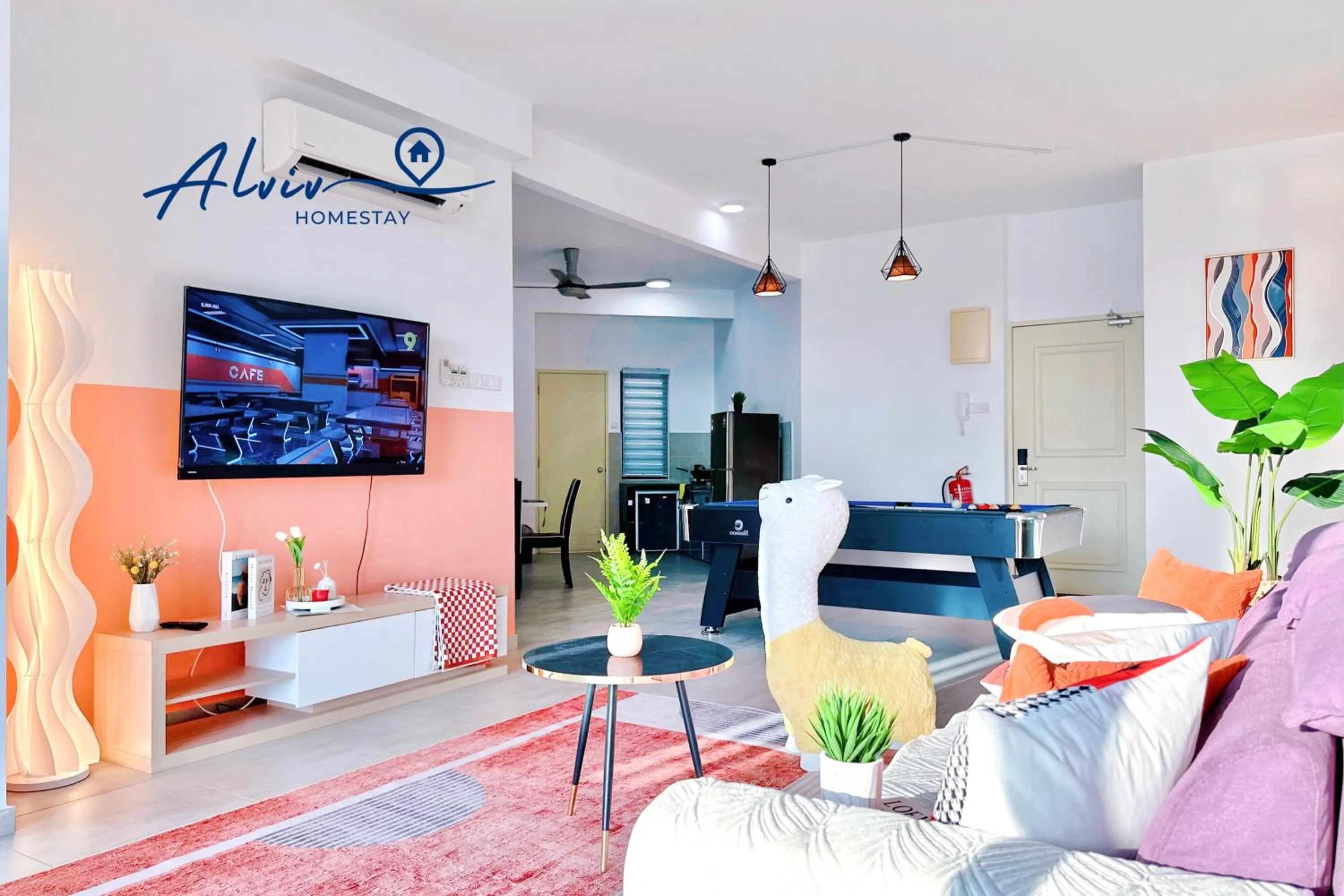 Living room in Atlantis Melaka I 5-10pax I 5min JonkerSt BY Alviv Management