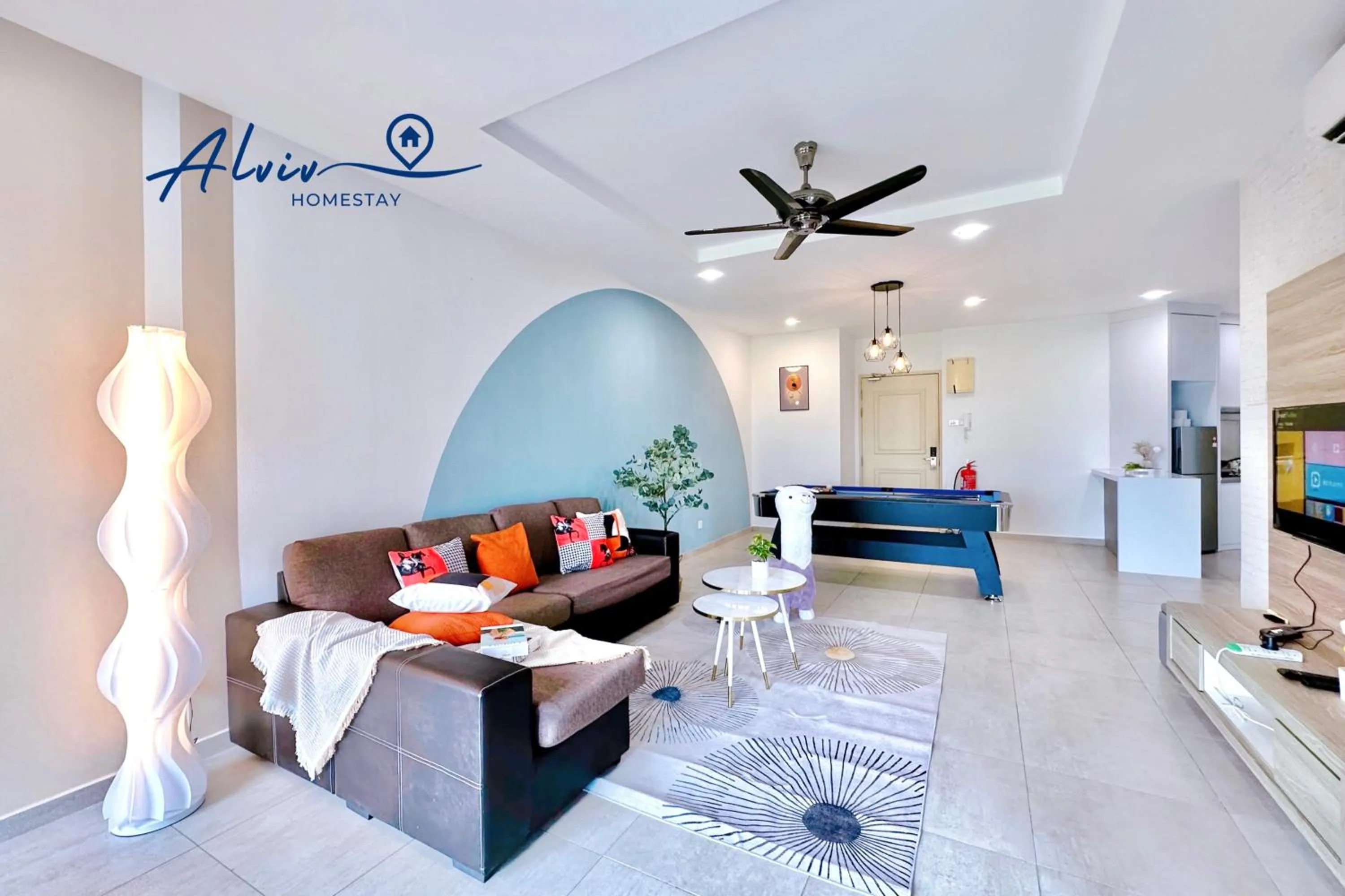 Living room in Atlantis Melaka I 5-10pax I 5min JonkerSt BY Alviv Management