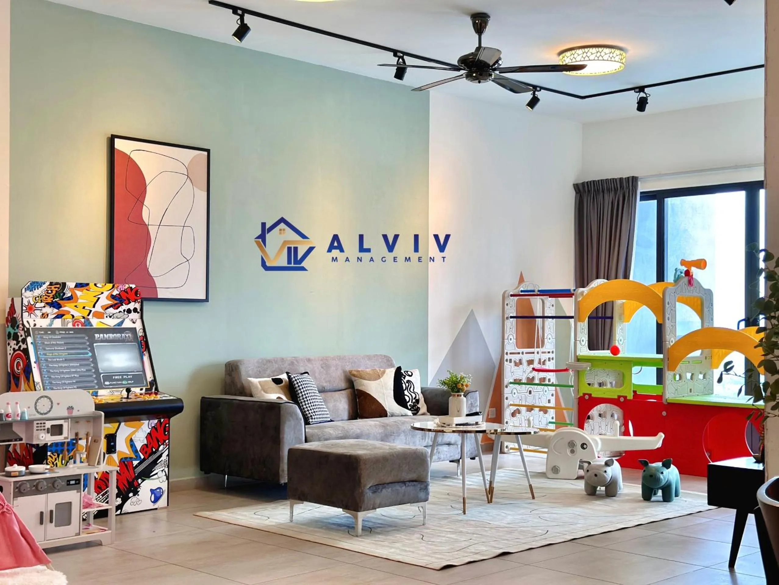 Living room in Atlantis Melaka I 5-10pax I 5min JonkerSt BY Alviv Management