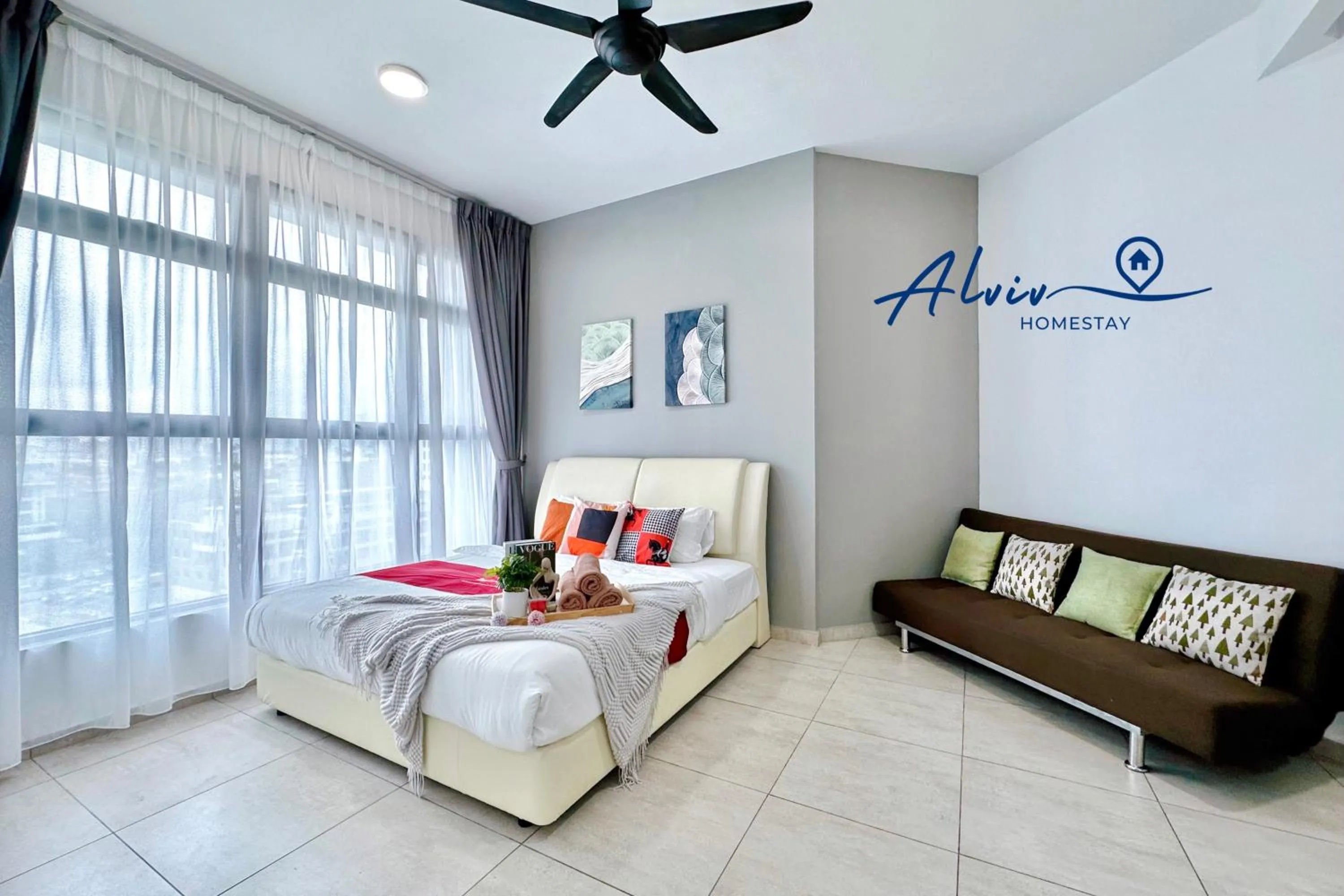 Bedroom, Bed in Atlantis Melaka I 5-10pax I 5min JonkerSt BY Alviv Management